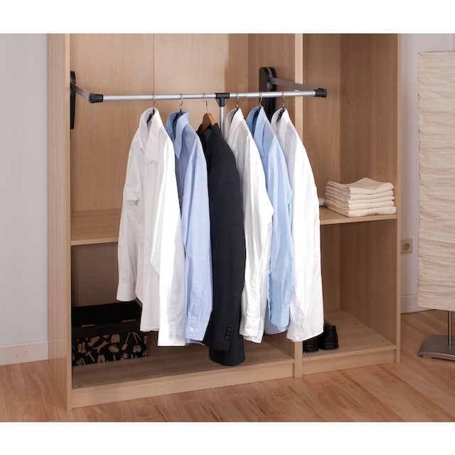 WENKO Kleiderstange, Garderobenlift, schwenkbar, für Schrankinnenmaße 87  bis 130 cm Breite auf Raten bestellen