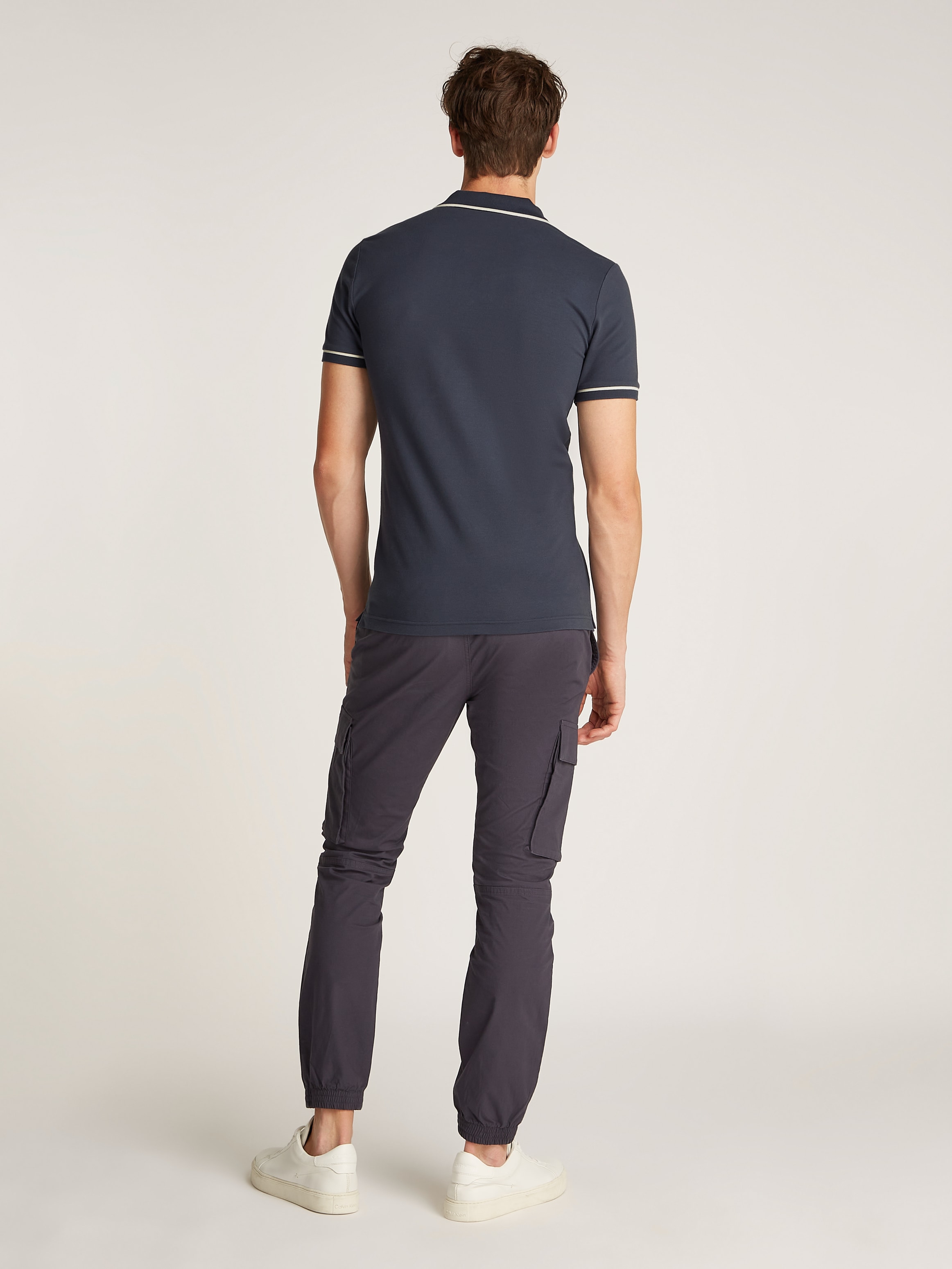 Calvin Klein Jeans Poloshirt »TIPPING SLIM POLO«, mit Logomarkenlabel