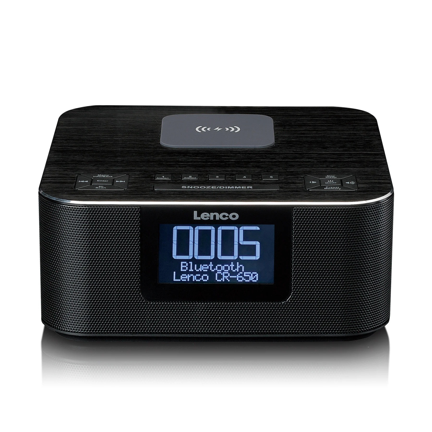 Lenco Uhrenradio »CR-650BK« (Bluetooth Digitalradio (DAB+) | FM-Tuner ) FM‑Radiowecker, LED‑Display, 2 Weckzeiten