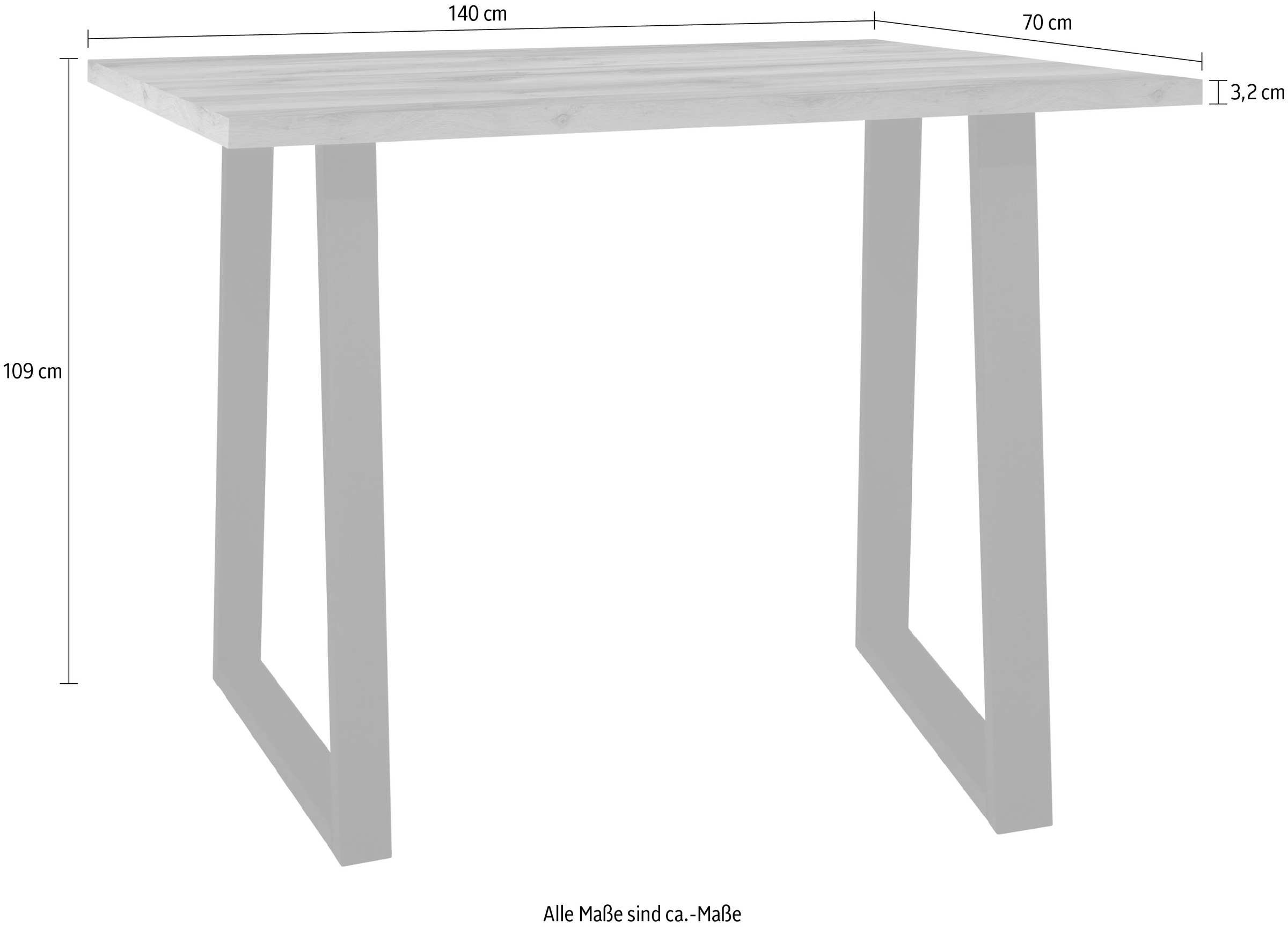 Mäusbacher Tresentisch »Bartresentisch Metall« Bartresentisch Metallgestell, Höhe 109 cm