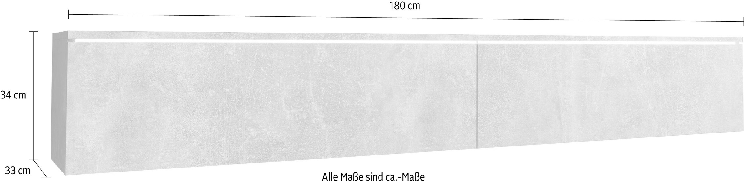 INOSIGN Lowboard »Vera«, Breite 180 cm, stehend und hängend