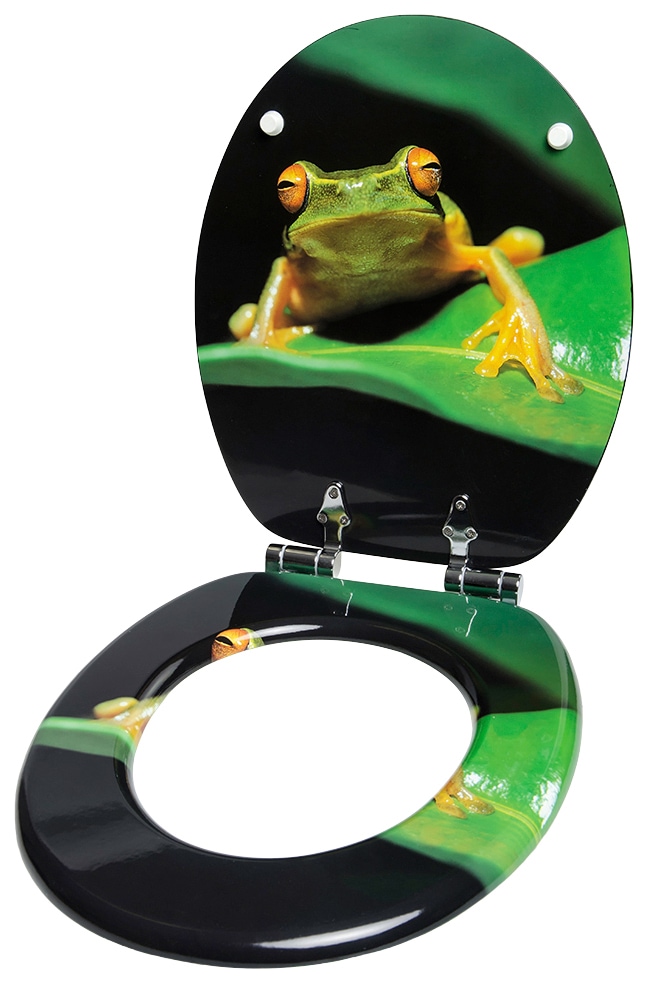 Sanilo WC-Sitz »Frosch Grün« mit Absenkautomatik