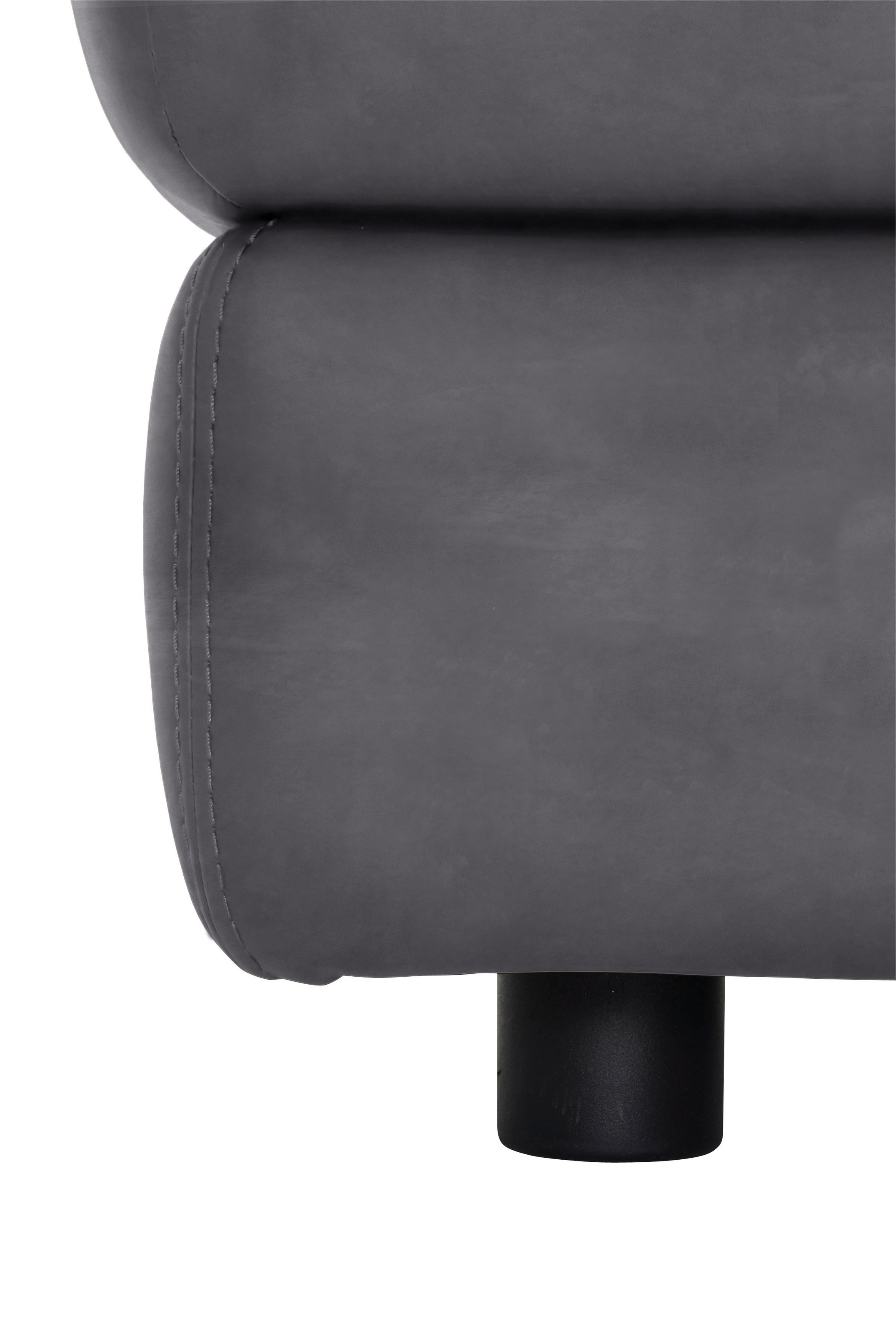 CALIA ITALIA Hocker »Gaia, in edlem Design und mit erstklassigem Sitzkomfort«, aus pflegeleichtem Luxus-Microfaser Ginevra Hydro Care