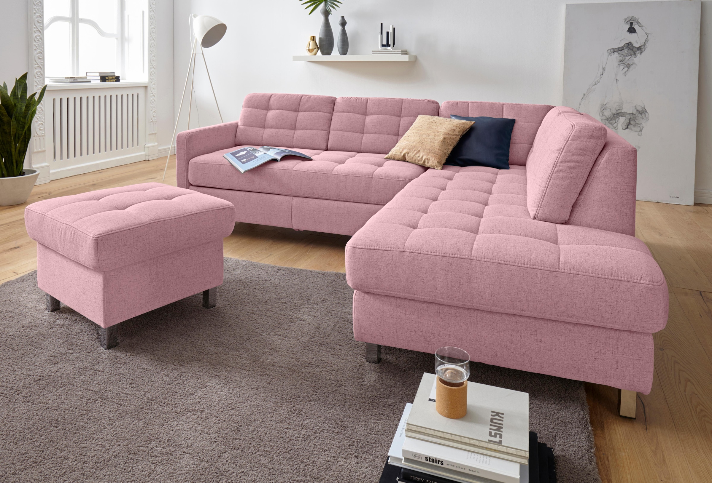 Ecksofa »Picasso L-Form«, wahlweise mit Bettfunktion und Bettkasten