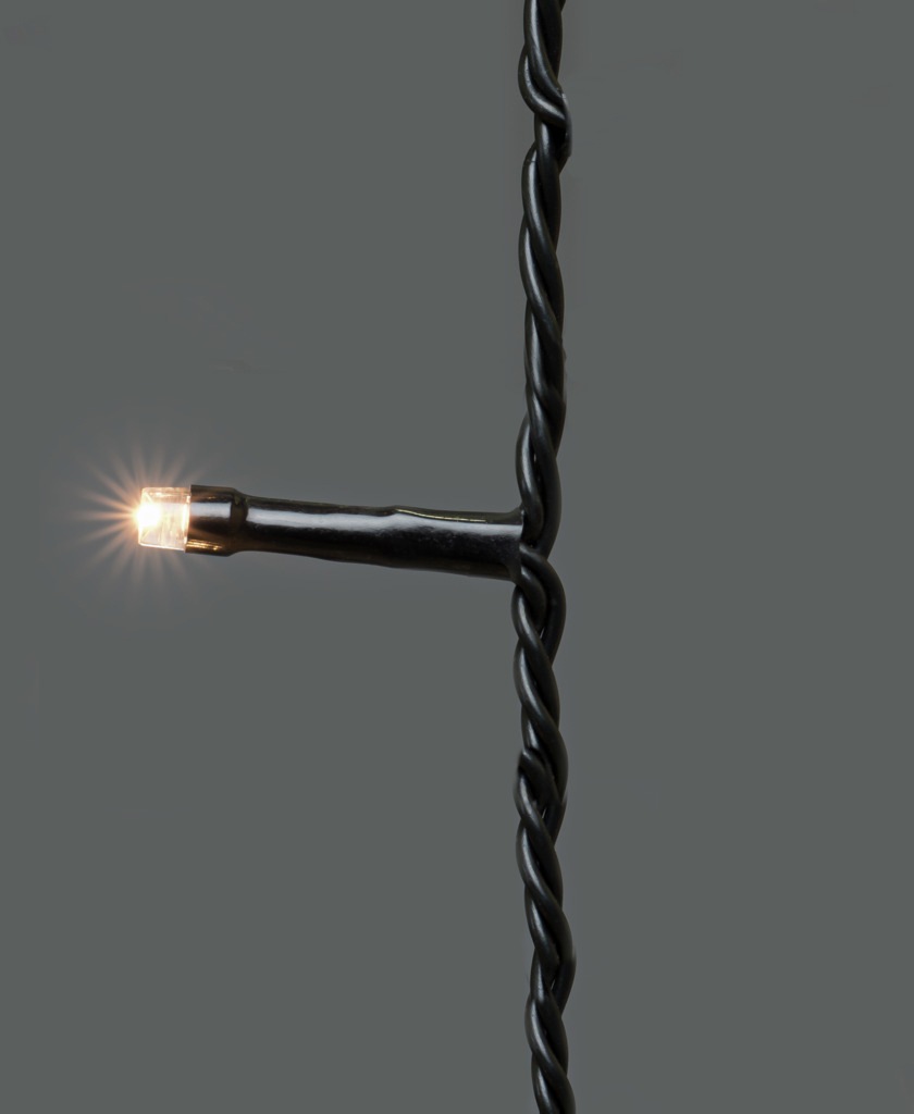 KONSTSMIDE LED-Lichtervorhang »Weihnachtsdeko aussen«, schwarz, 900 warm weiße Dioden