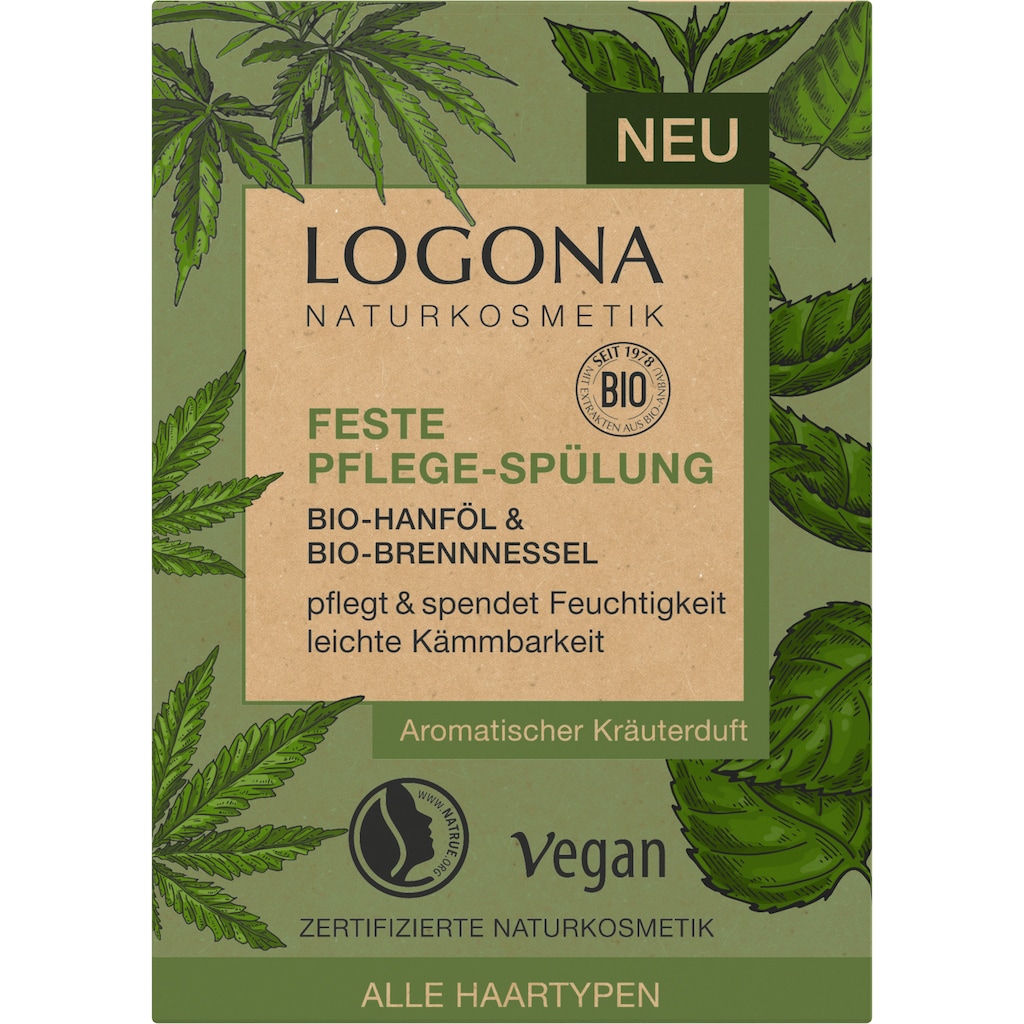 LOGONA Haarspülung »Logona Feste Spülung Hanföl & Brennnessel«
