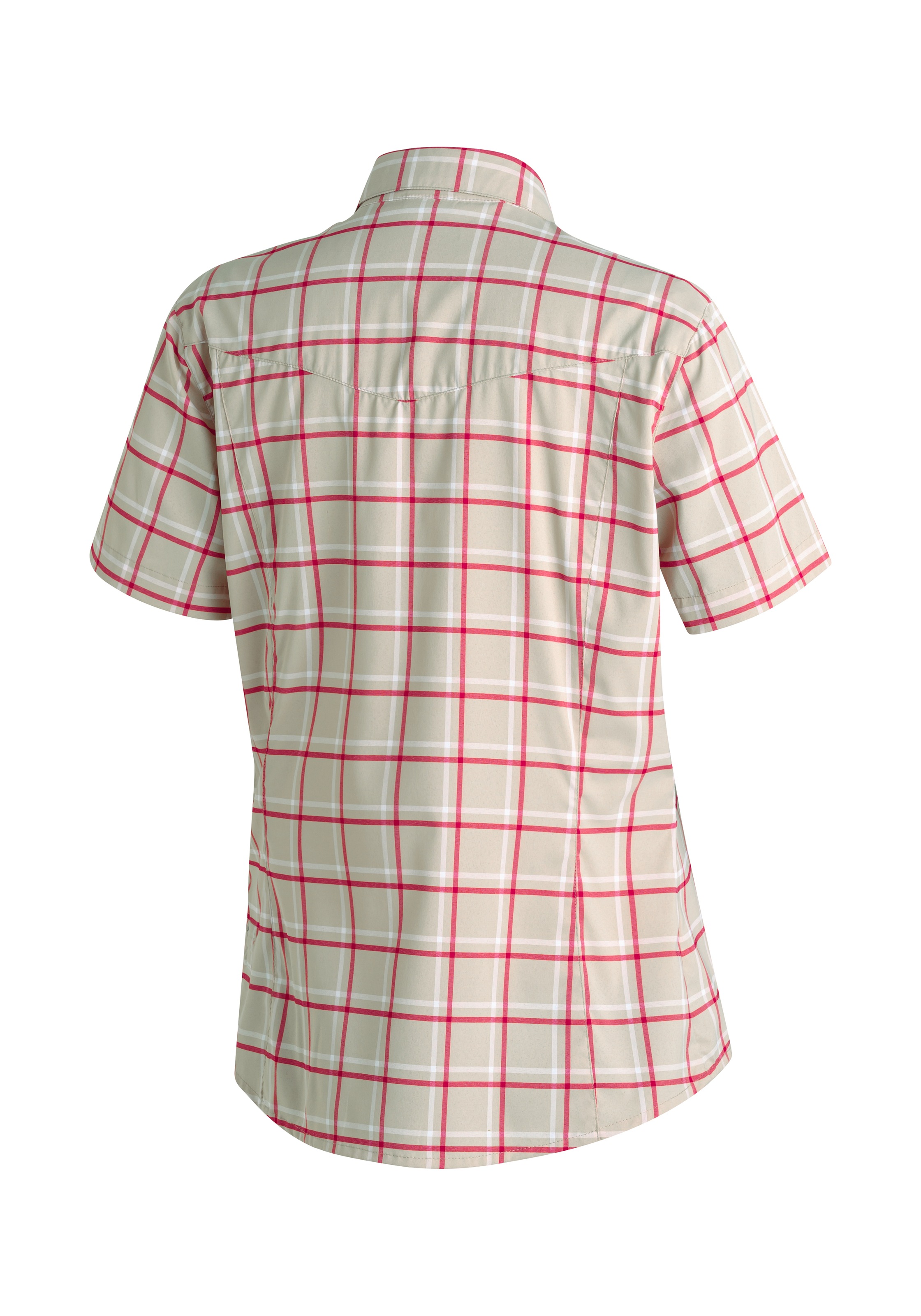 Maier Sports Funktionsbluse »Kendra S/S W« Damen Bluse, leichte Kurzarmbluse, Blusen-Shirt, Karobluse, Reg Fit