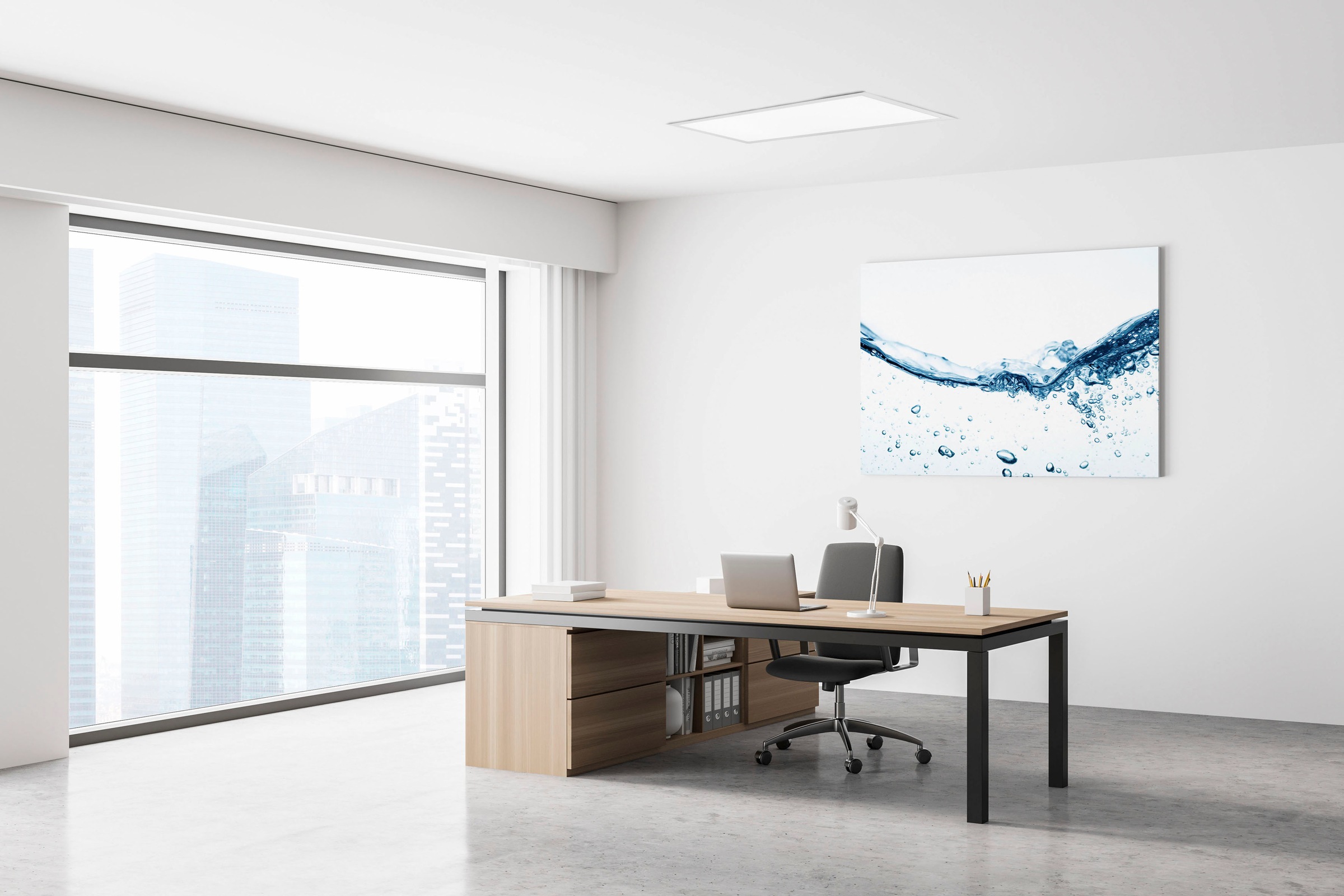 näve LED Panel »Nicola«, 1 flammig, weiß, Lichtfarbe neutralweiß, Länge 59,5cm, LED, inkl. Treiber