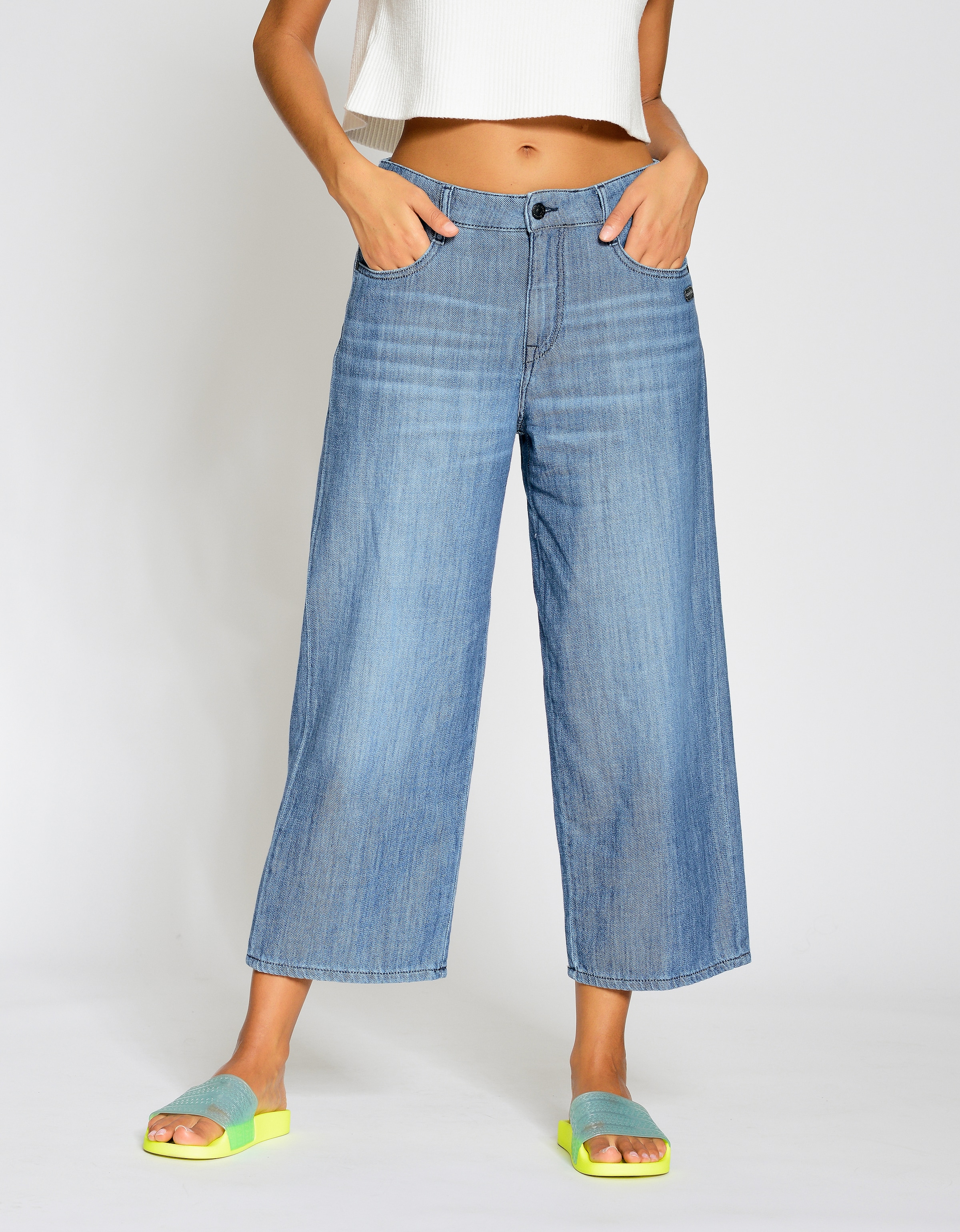 Weite Jeans »94CAROL«, besonders weiche Denim Qualität