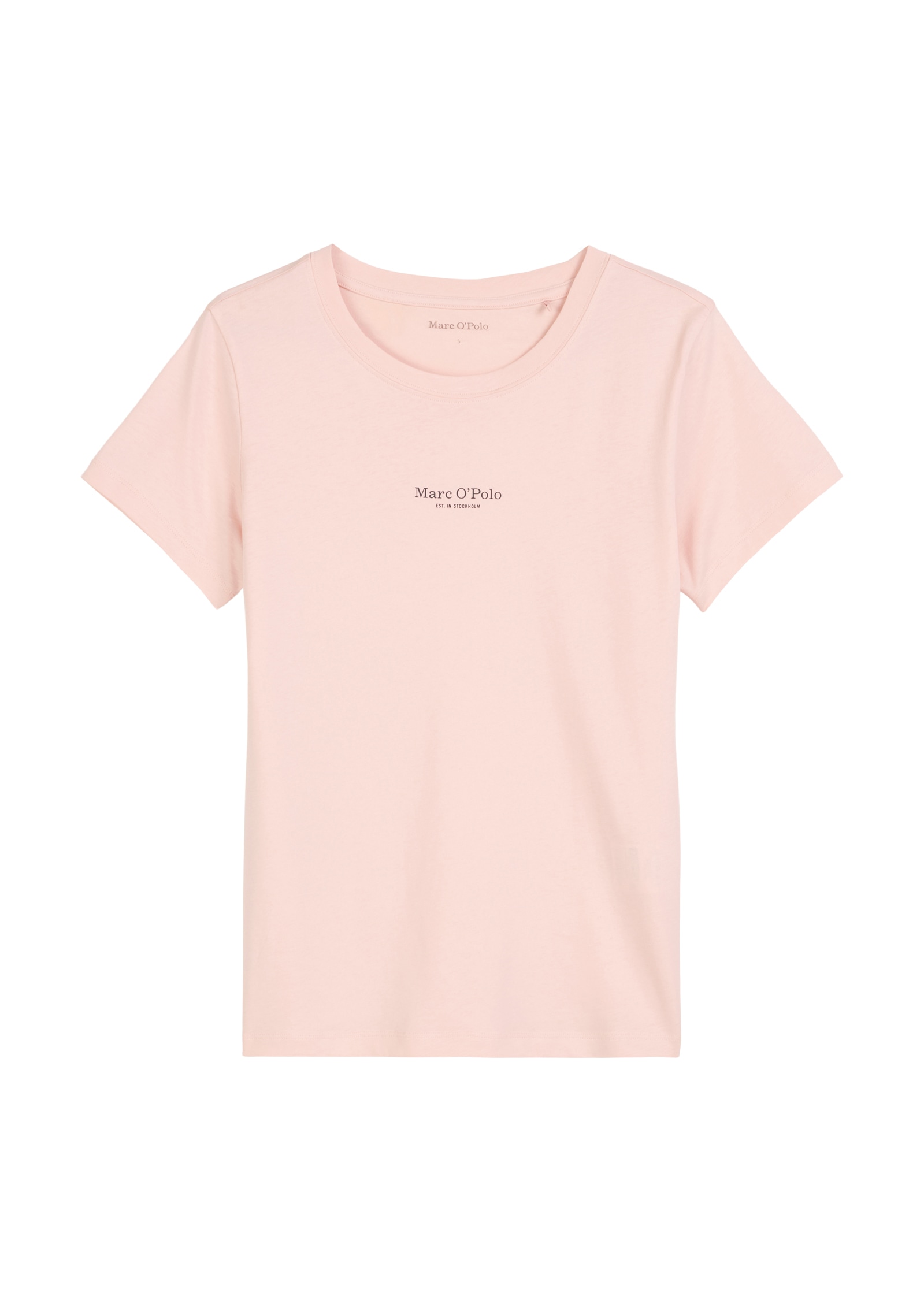 Marc O'Polo Kurzarmshirt »Mix N Match Cotton« Kurzarm, Rundhals-Ausschnitt, Baumwolle, Slim Fit, Logo-Print