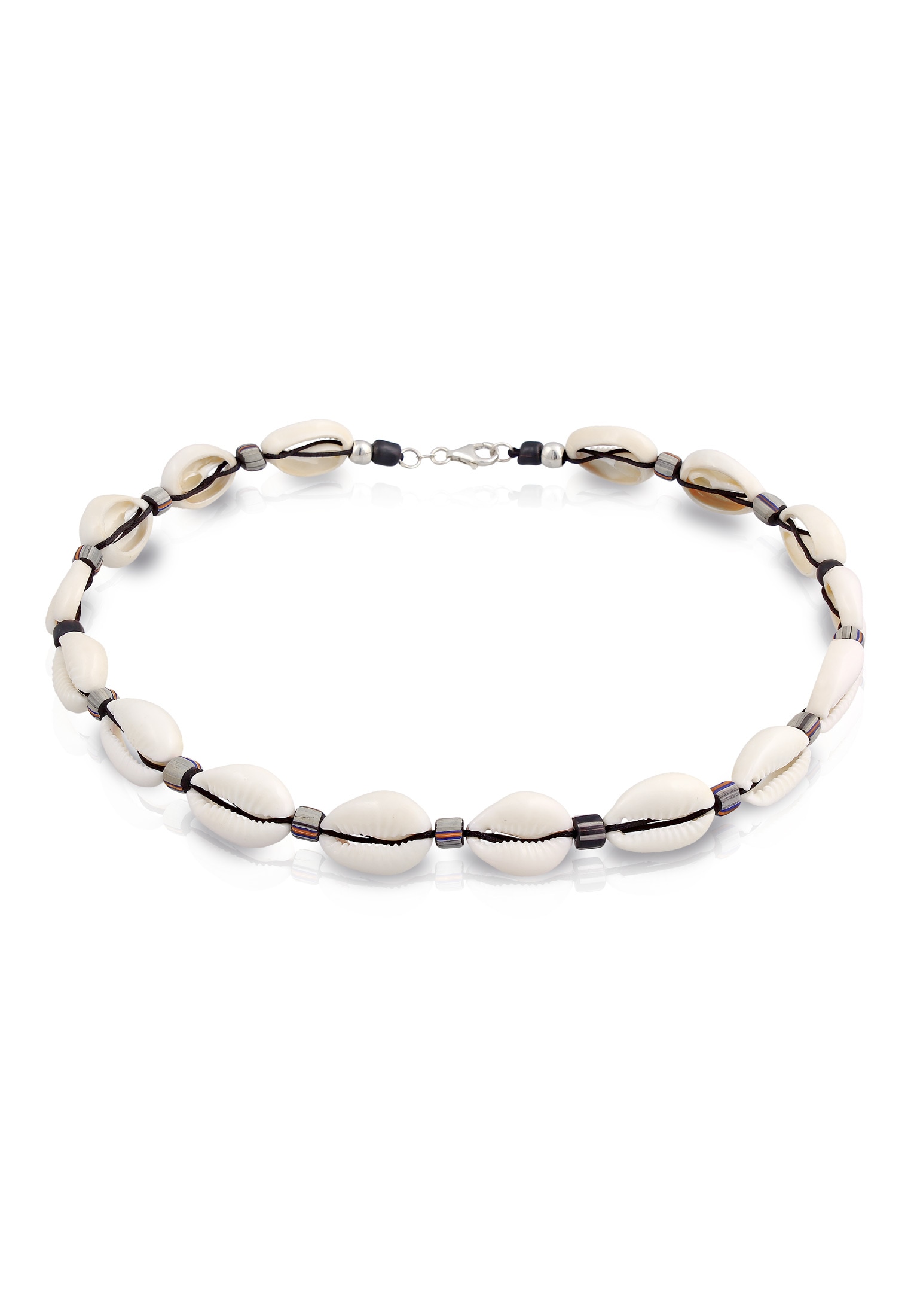 Kuzzoi Silberkette »Halskette Kauri Muschel Beach Surfer Festival 925 Silber«