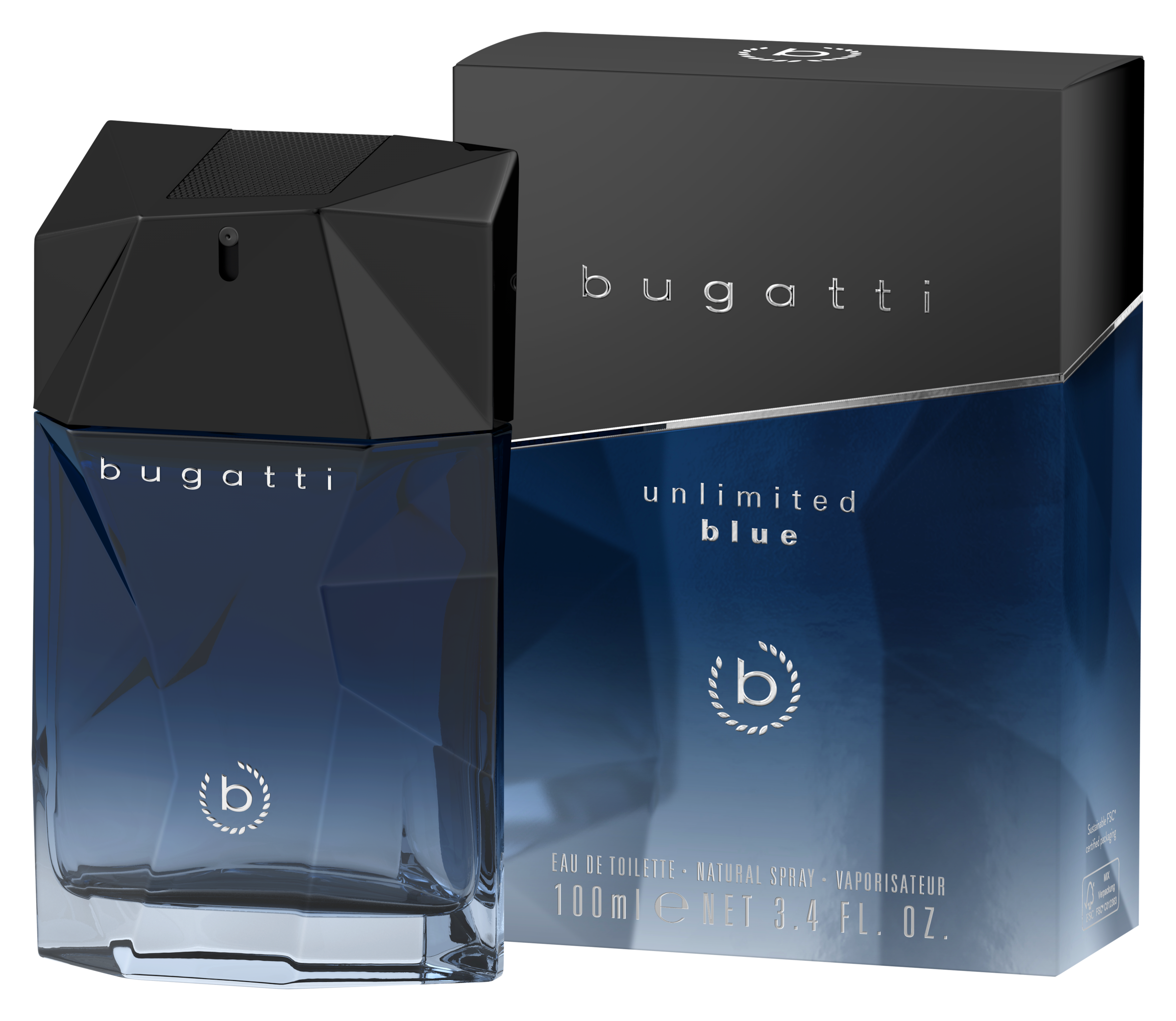 bugatti Eau de Toilette »bugatti unlimited blue for him EdT 100ml«