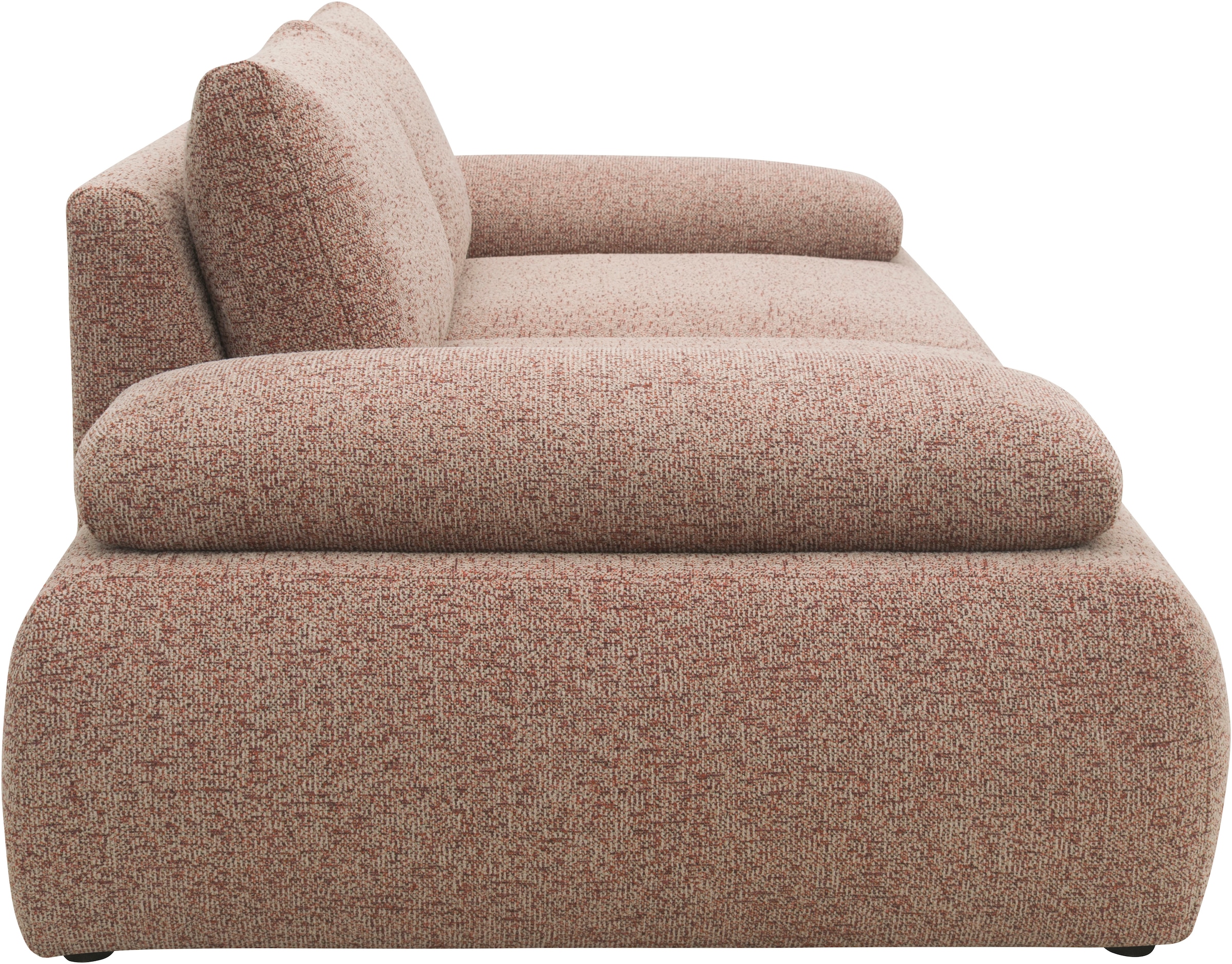 DOMO collection Big-Sofa »Évora Megasofa Breite 244 cm« Federkern, inkl. Armlehnenverstellung, Struktur grob, rust