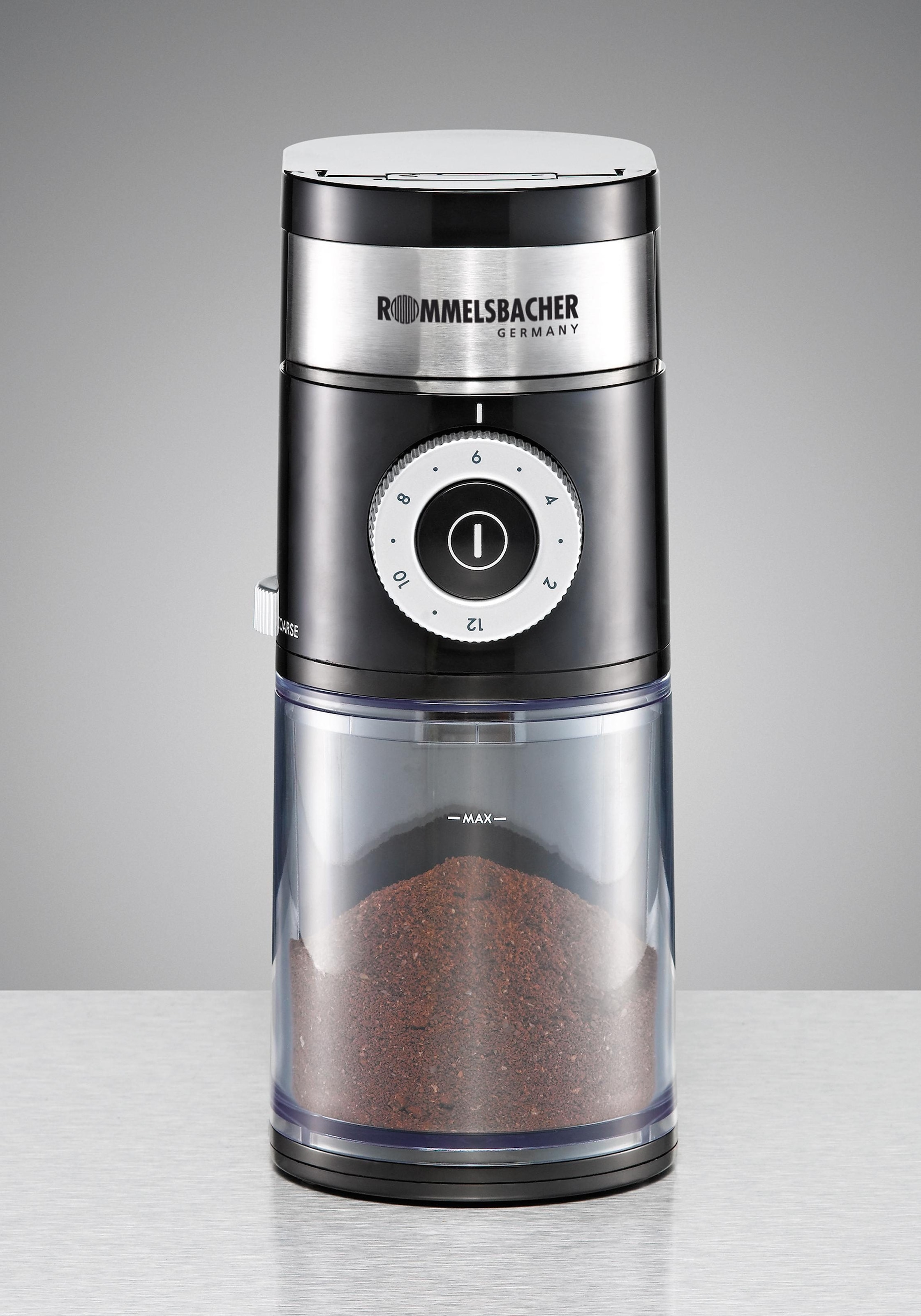 Rommelsbacher Kaffeemühle »EKM200«, 110 W, Scheibenmahlwerk, 250 g Bohnenbehälter