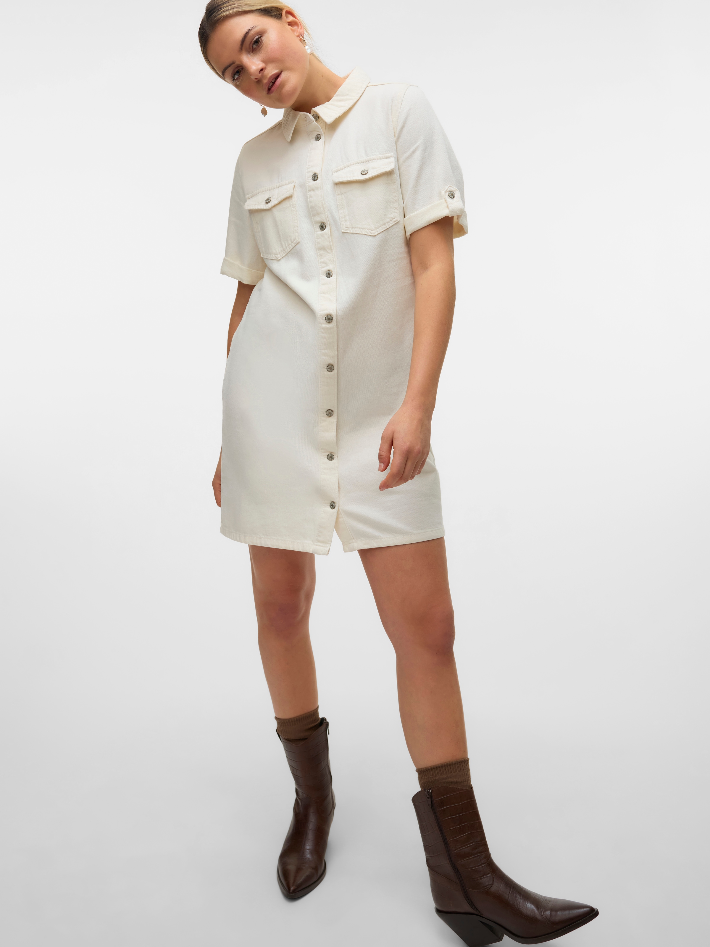 Vero Moda Jeanskleid »VMJENNIE SS SHORT DENIM DRESS NOOS«