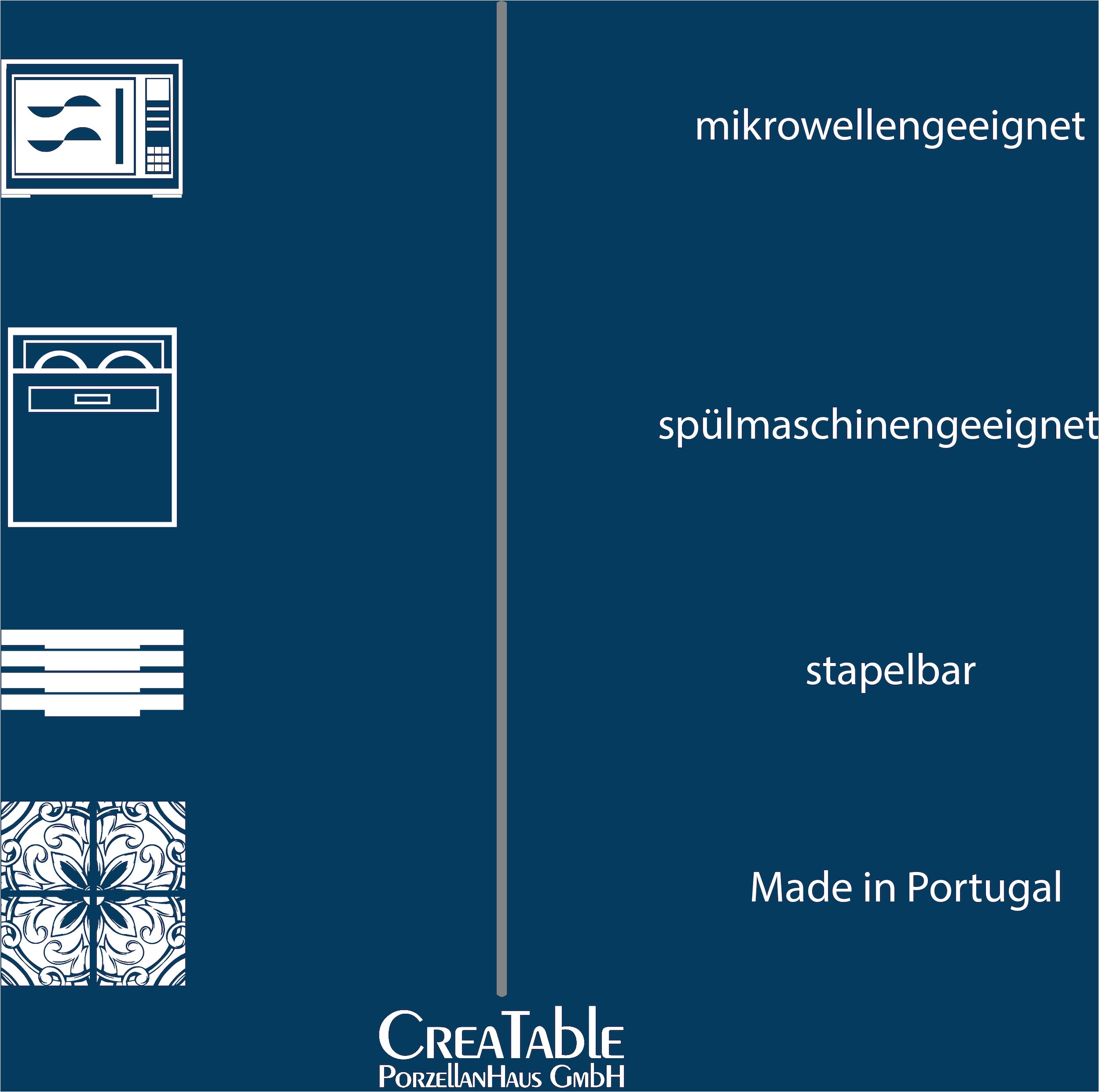 CreaTable Teller-Set »Catania, Tellerset 12-tlg.« Vintage Farben, Ausdrucksstarkes Relief, Handwerklicher Charakter