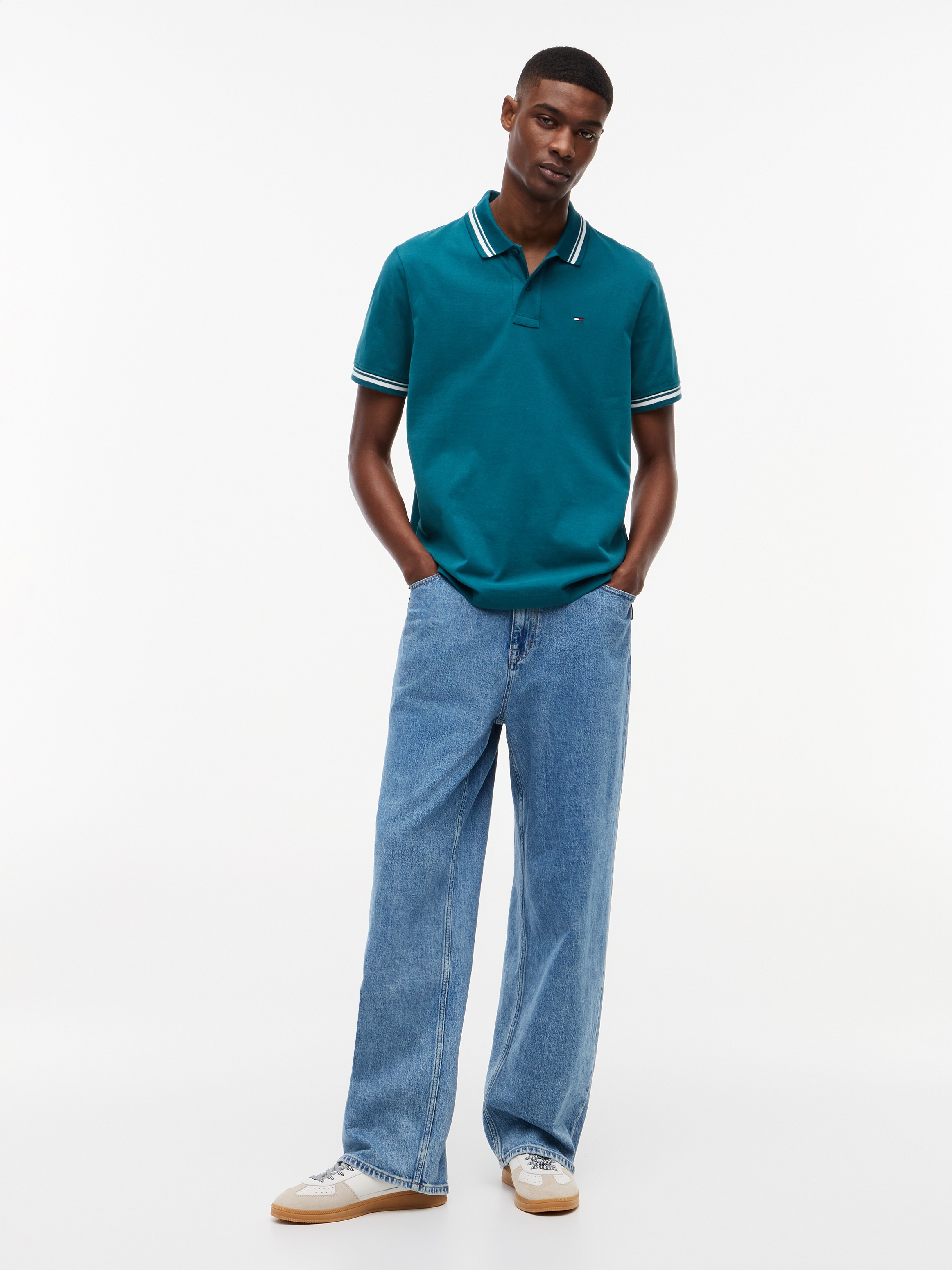 Tommy Jeans Poloshirt »TJM REGULAR TIPPED« Regular fit mit Polokragen