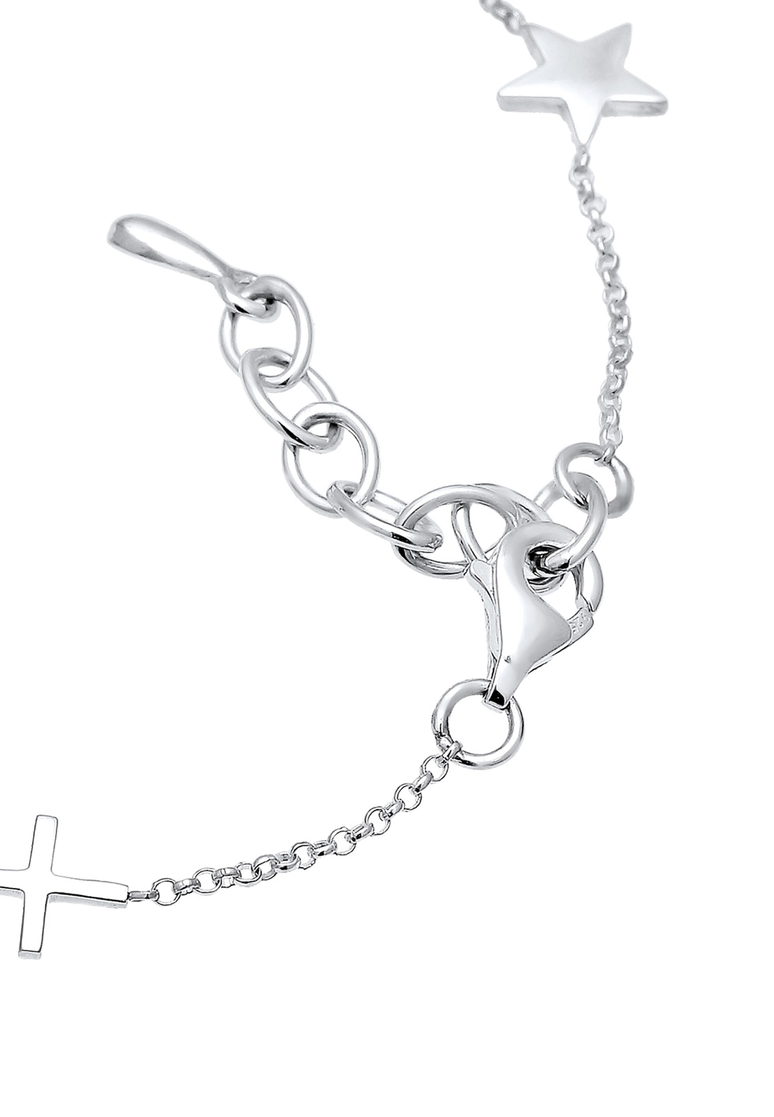 Elli Armkette »Armband Armband Kreuz Herz Infinity Anker Stern 925 Sterling Silber«