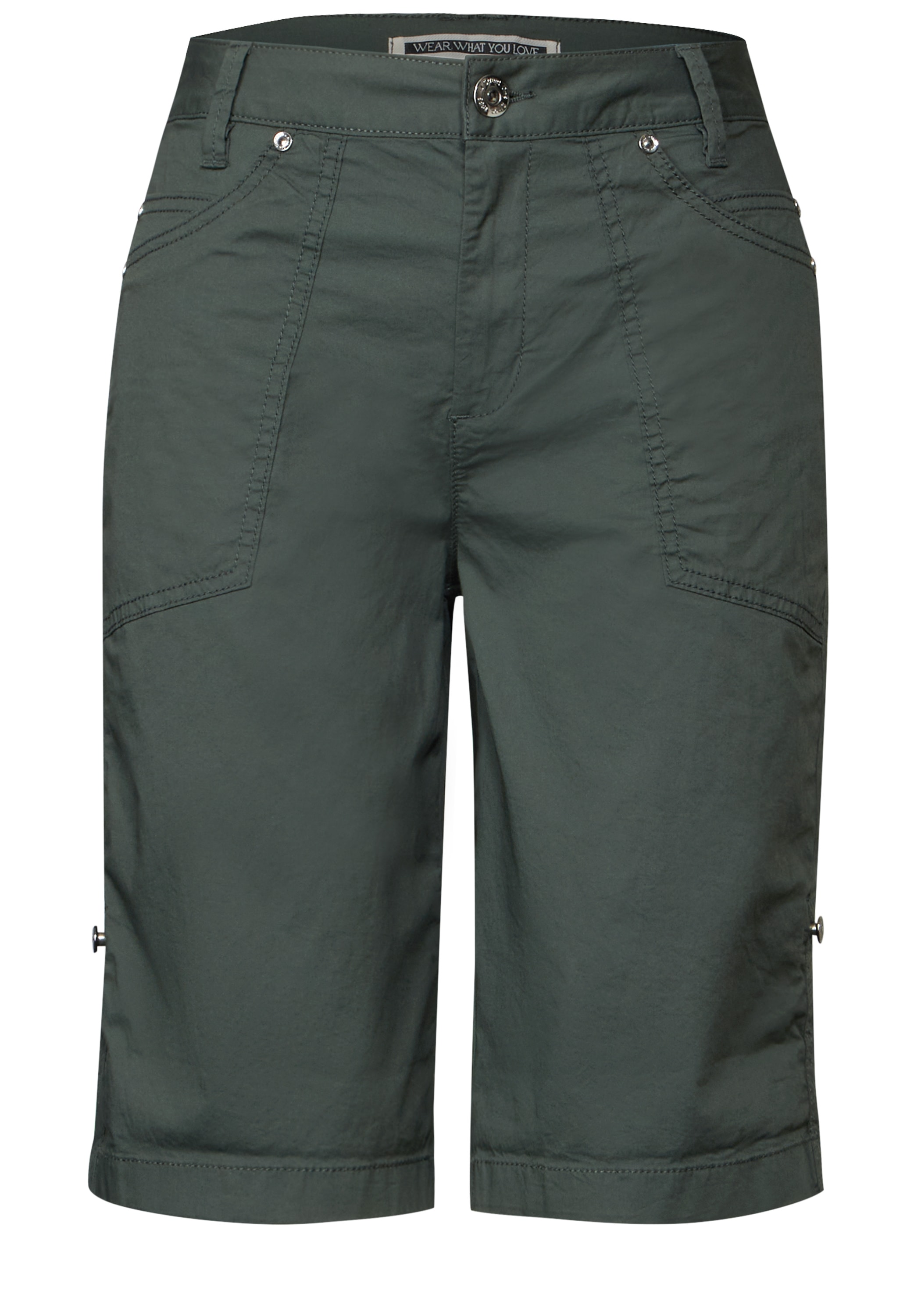 STREET ONE Bermudas »Style Yulius«, Sommerhose mit Turn-Up