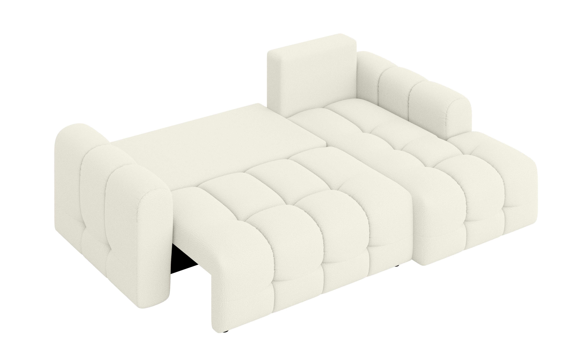 INOSIGN Ecksofa »Manilla, wahlweise mit Bettfunktion, B/T/H 265/170/91 cm«, L-Form mit Recamiere rechts/links bestellbar, Wellenunterfederung