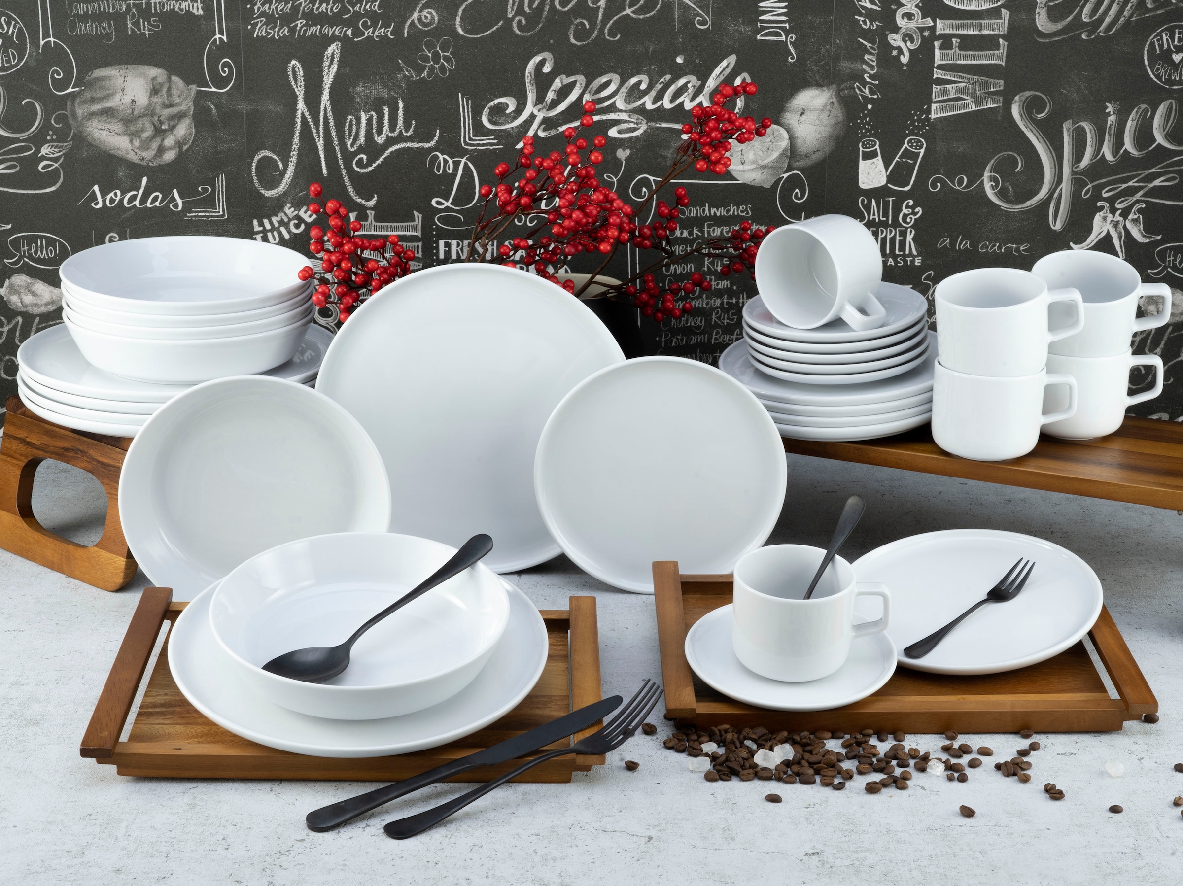 CreaTable Kombiservice »Chef Collection«, (Set, 30 tlg.), Made in Europe