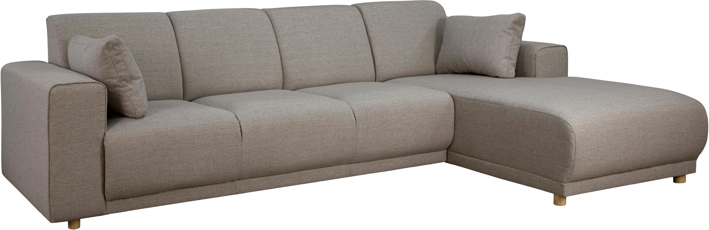 Home affaire Ecksofa »LEMPS wahlweise Recamiere links oder rechts L-Form«, incl. Zierkissen, Stellmaße 297x162 cm