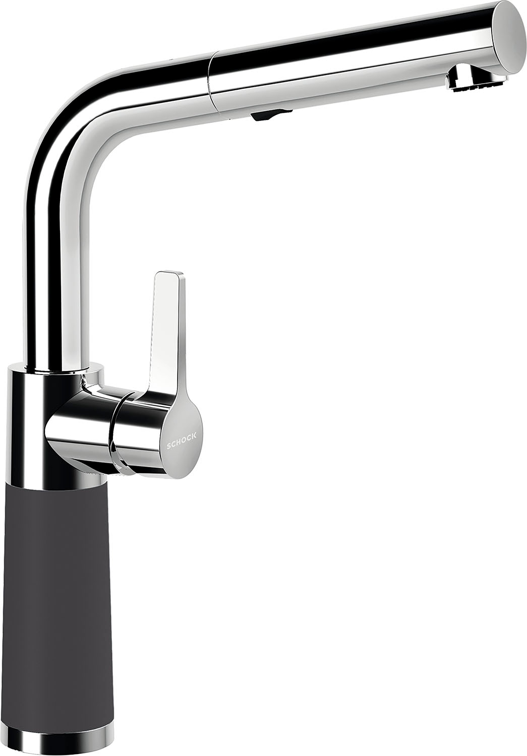 Schock Küchenarmatur "SC-540 SB" ausziehbar, Strahl-Brause, Rückflussverhinderer, Schwenkbereich 120