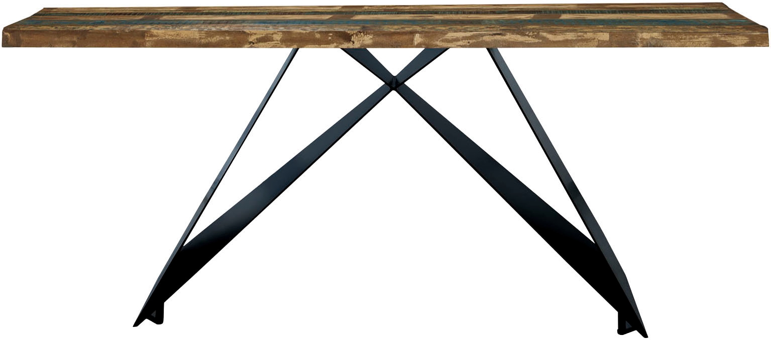 SIT Esstisch 1 Stk. tlg. aus bunt lackiertem Altholz