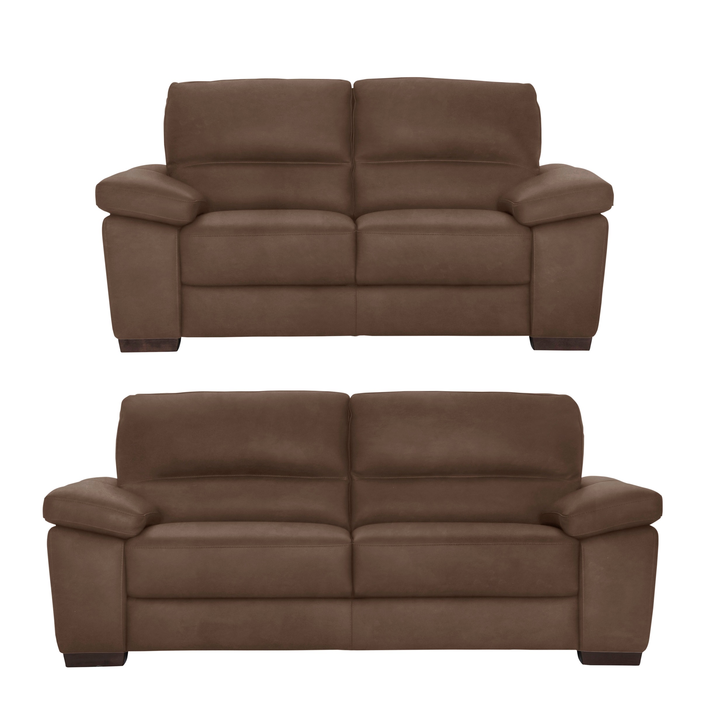 CALIA ITALIA Polstergarnitur »Gaia, hochwertige Garnitur aus 2-Sitzer & 3-Sitzer im edlen Design«, (Set, 2 tlg.), aus pflegeleichtem Luxus-Microfaser Ginevra Hydro Care