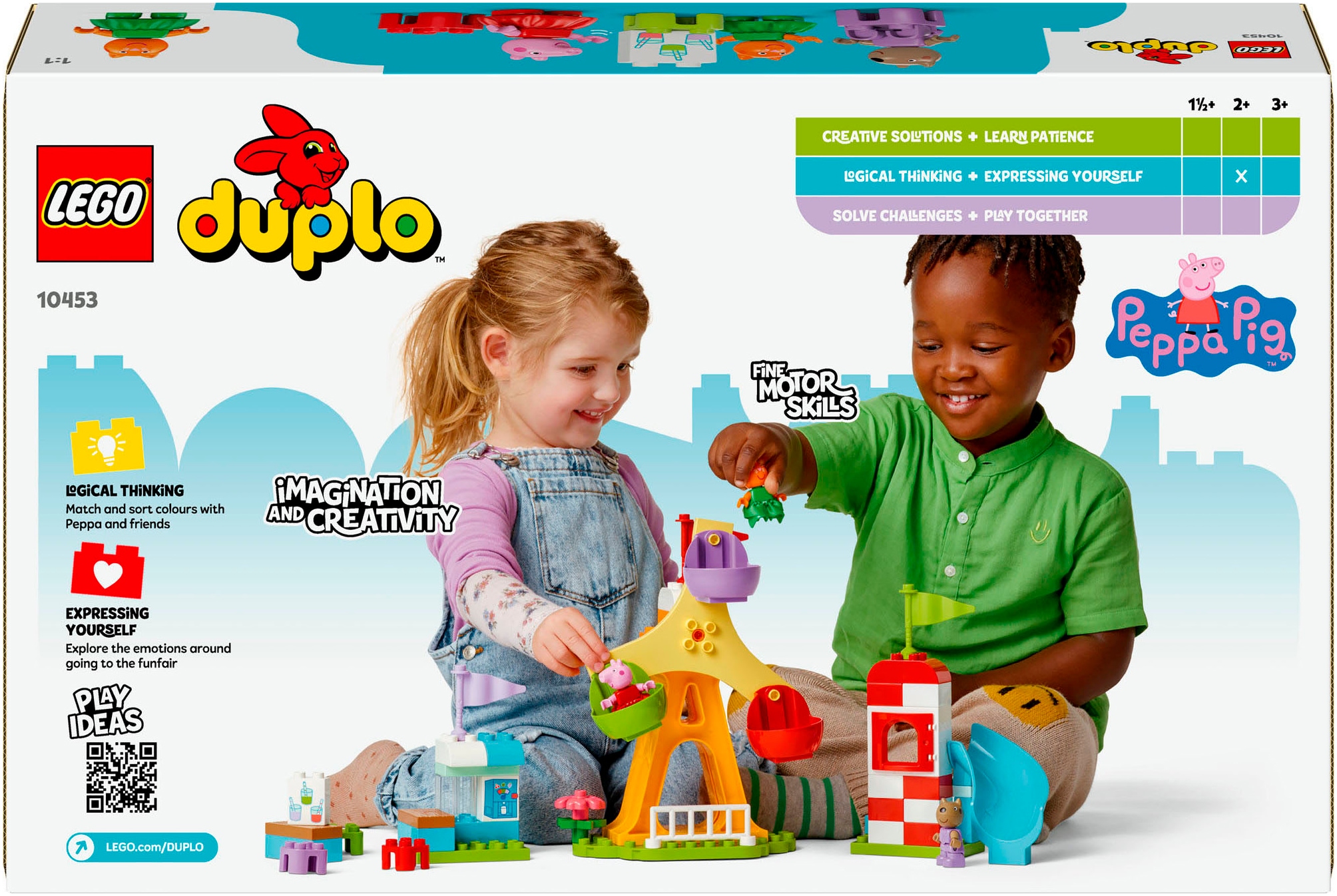 LEGO® Konstruktionsspielsteine »Jahrmarkt (10453), LEGO® DUPLO Peppa Pig« Made in Europe