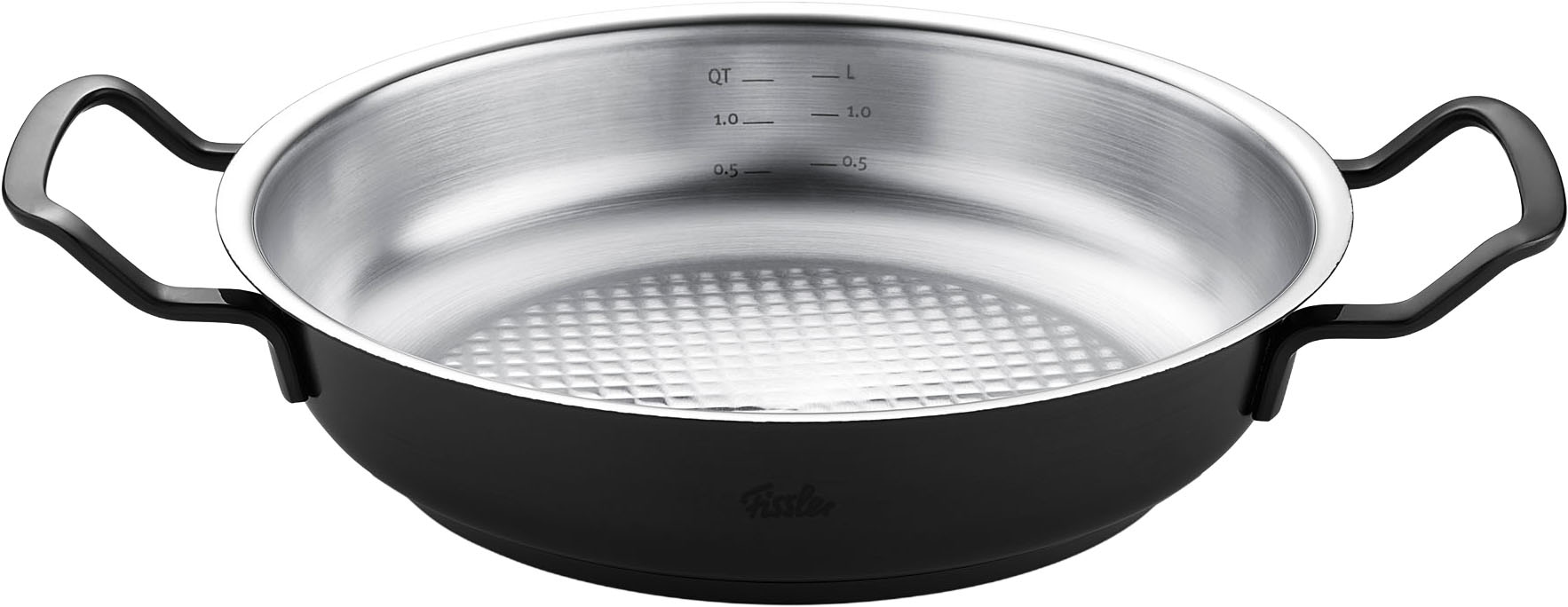 Fissler Topf-Set »Original-Profi Collection ShadowLine« Set, 3 Kochtöpfe mit Metalldeckel, 1 Servierpfanne, 1 Stielkasserolle, 8 Stk. tlg. Edelstahl 18/10