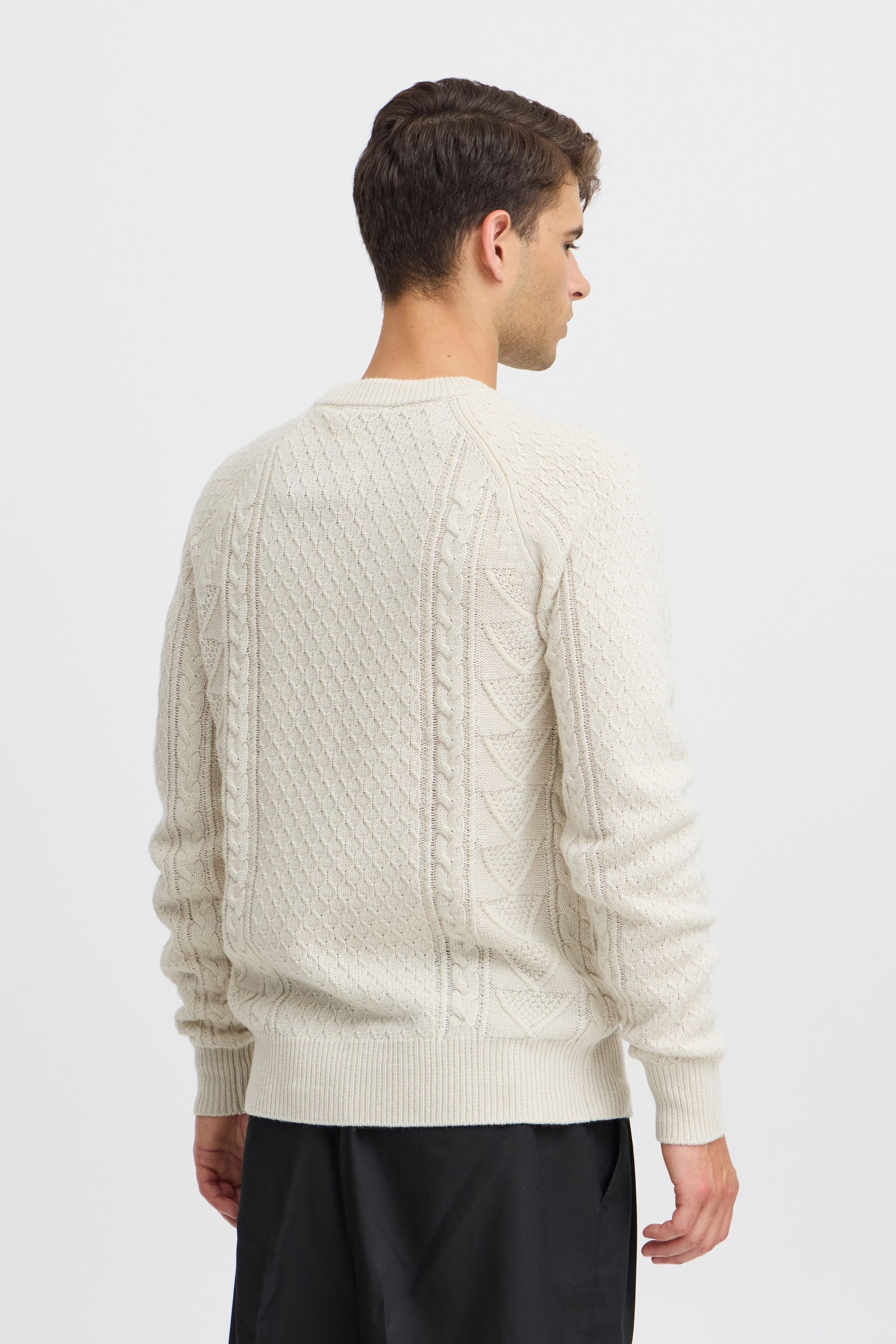 Casual Friday Strickfleece-Pullover »Strickpullover CFKRISTIAN crew neck cable knit«