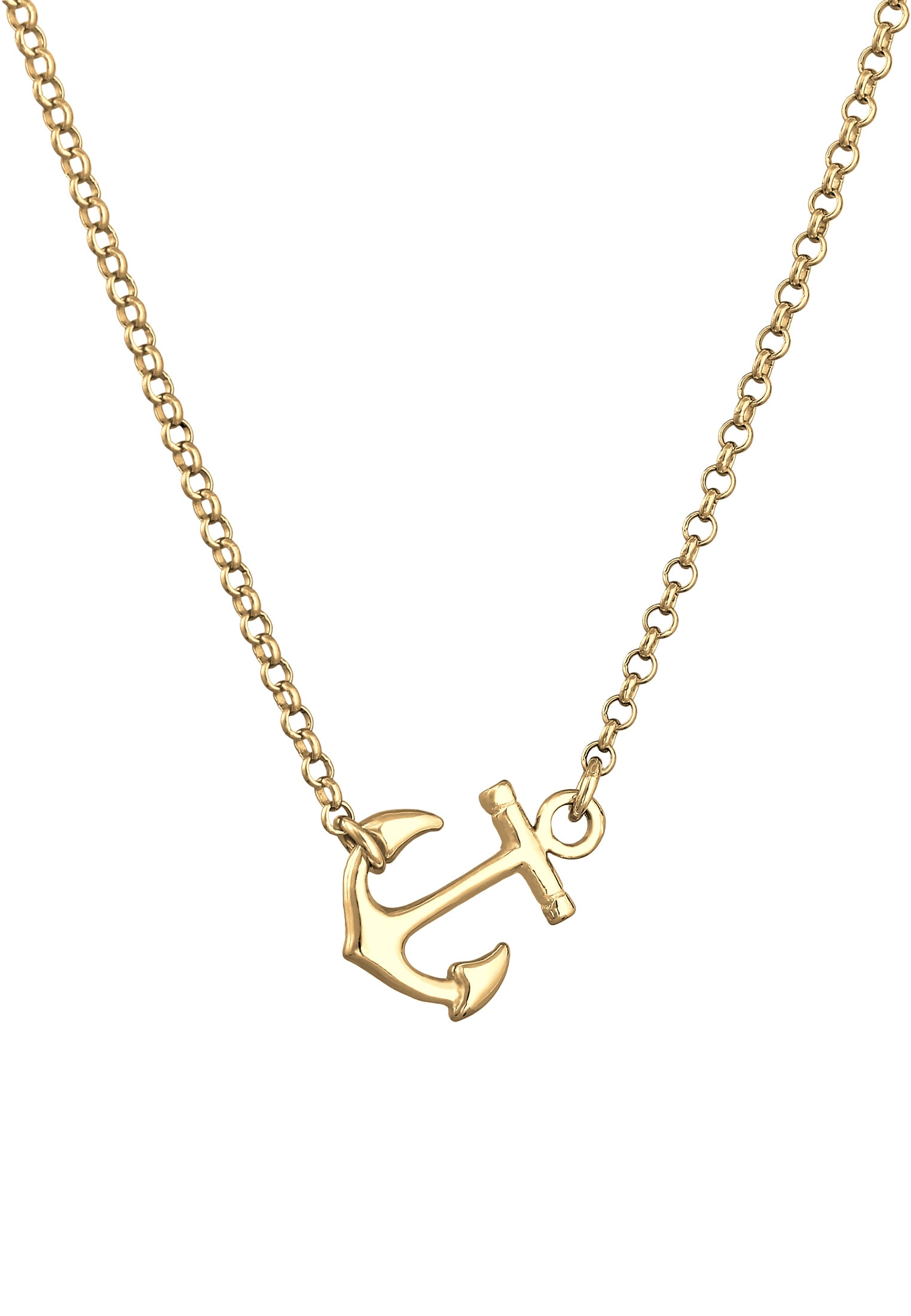 Elli Kette mit Anhänger »Halskette Anker Anhänger Symbol Maritim 925 Sterling Silber«