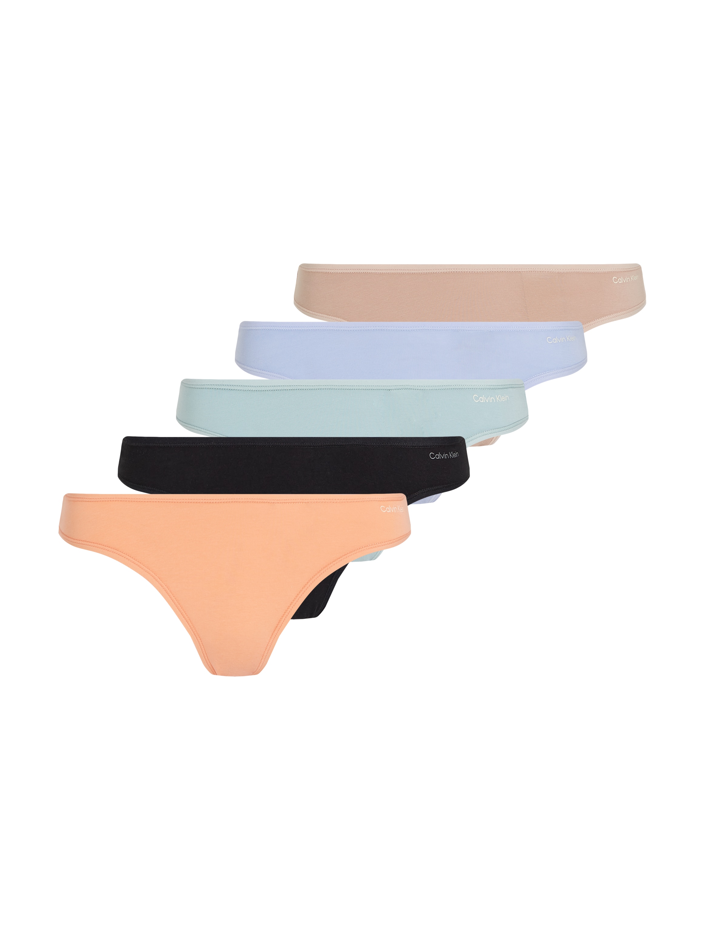 Calvin Klein Underwear Tanga »THONG 5PK« Packung, 5er-Pack,  mit Logo-Schriftzug
