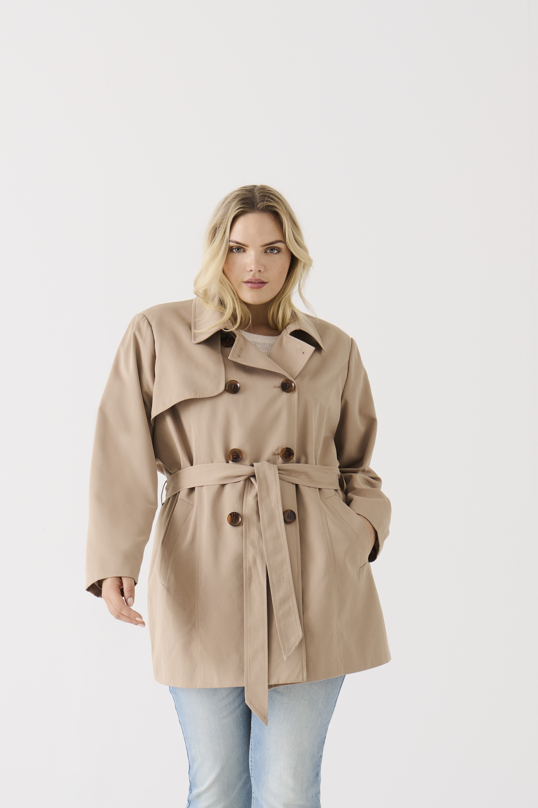 ONLY CARMAKOMA Trenchcoat »CARVALERIE TRENCHCOAT OTW«