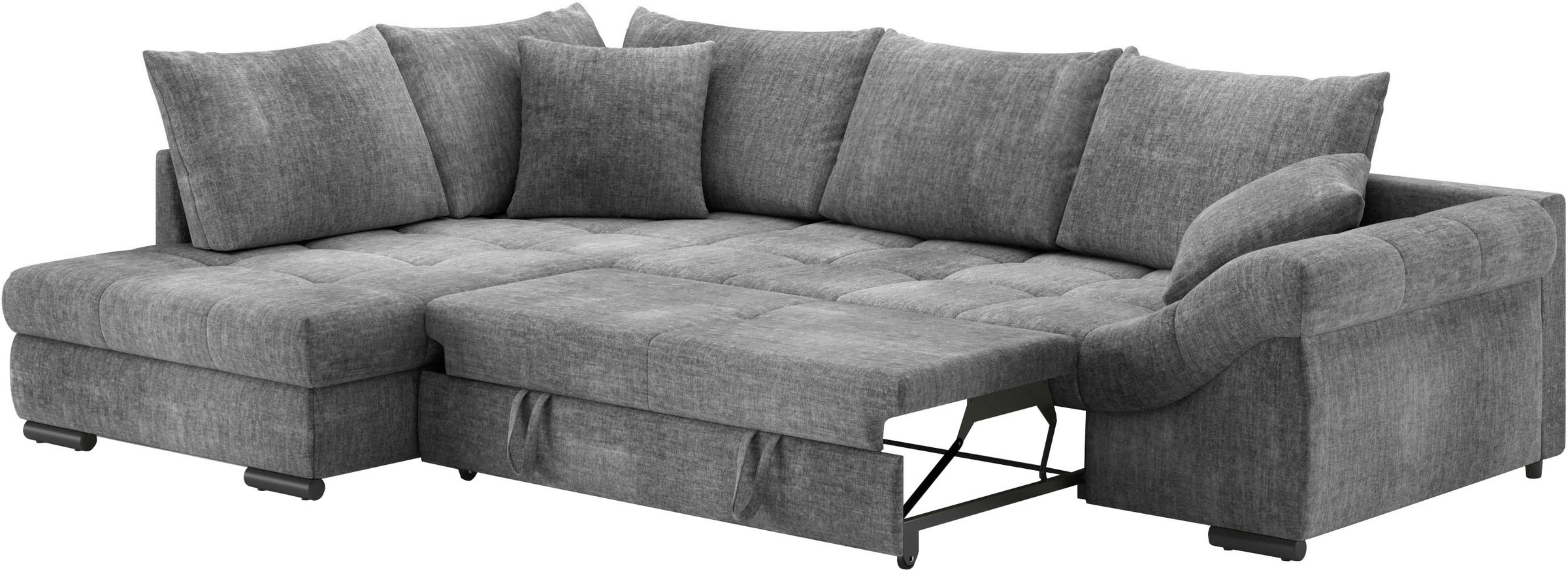 Mr. Couch Ecksofa »Allegro, L-Form«, mit Hochschläfer-Bettauszug, wahlweise mit Kaltschaum