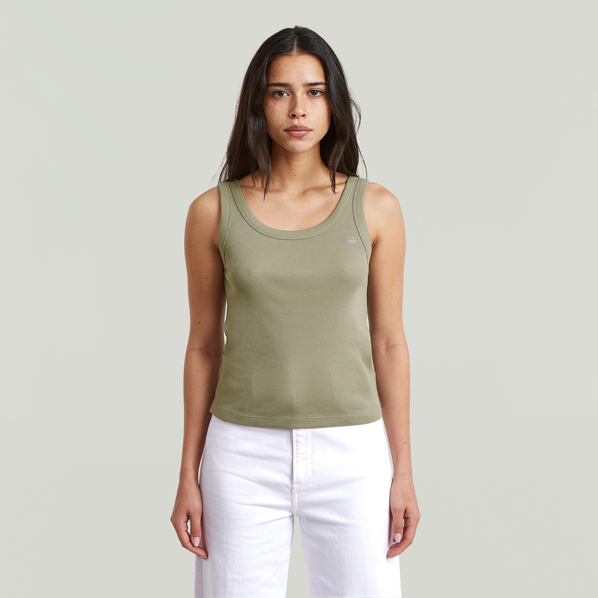 G-STAR Ripptanktop »Slim Rib Tank wmn« aus Baumwolle mit Stretch