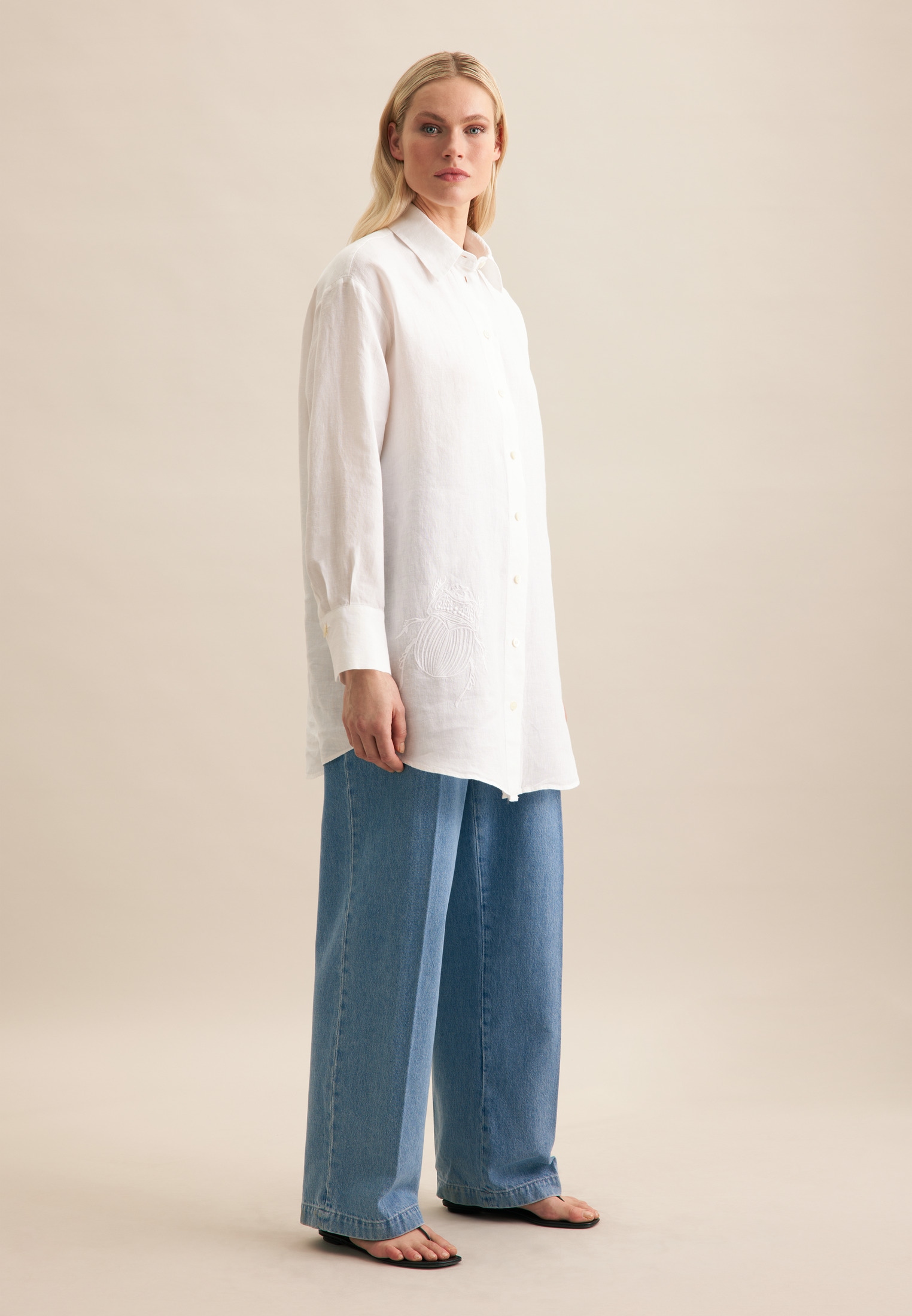 seidensticker Hemdbluse »Schwarze Rose« Langarm Kragen Uni