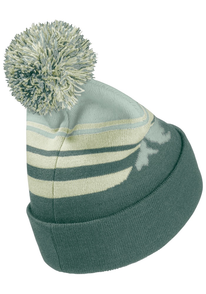 Jack Wolfskin Bommelmütze »STRIPY POMPOM BEANIE K« Bommelmütze für Kinder, warm, bequem