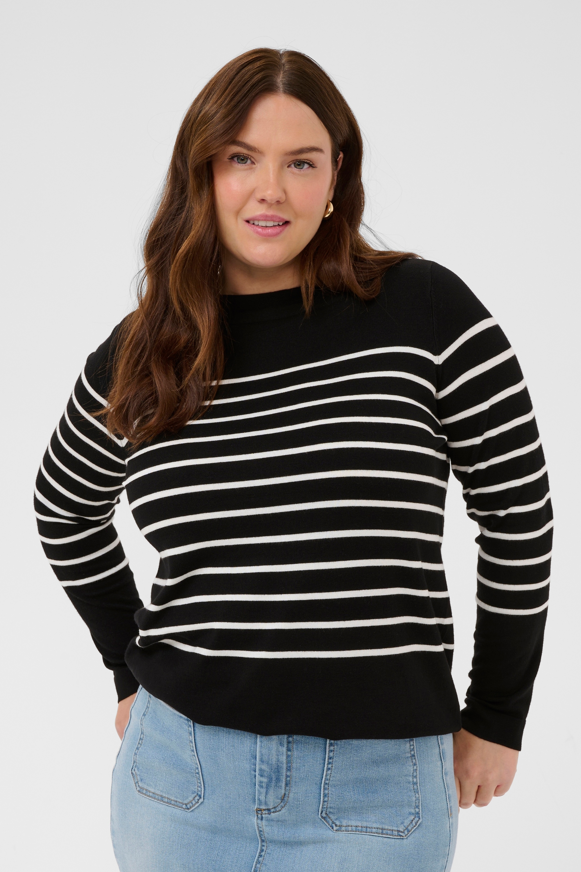 KAFFE Curve Strickpullover »Damen Strickpullover KClizzy«