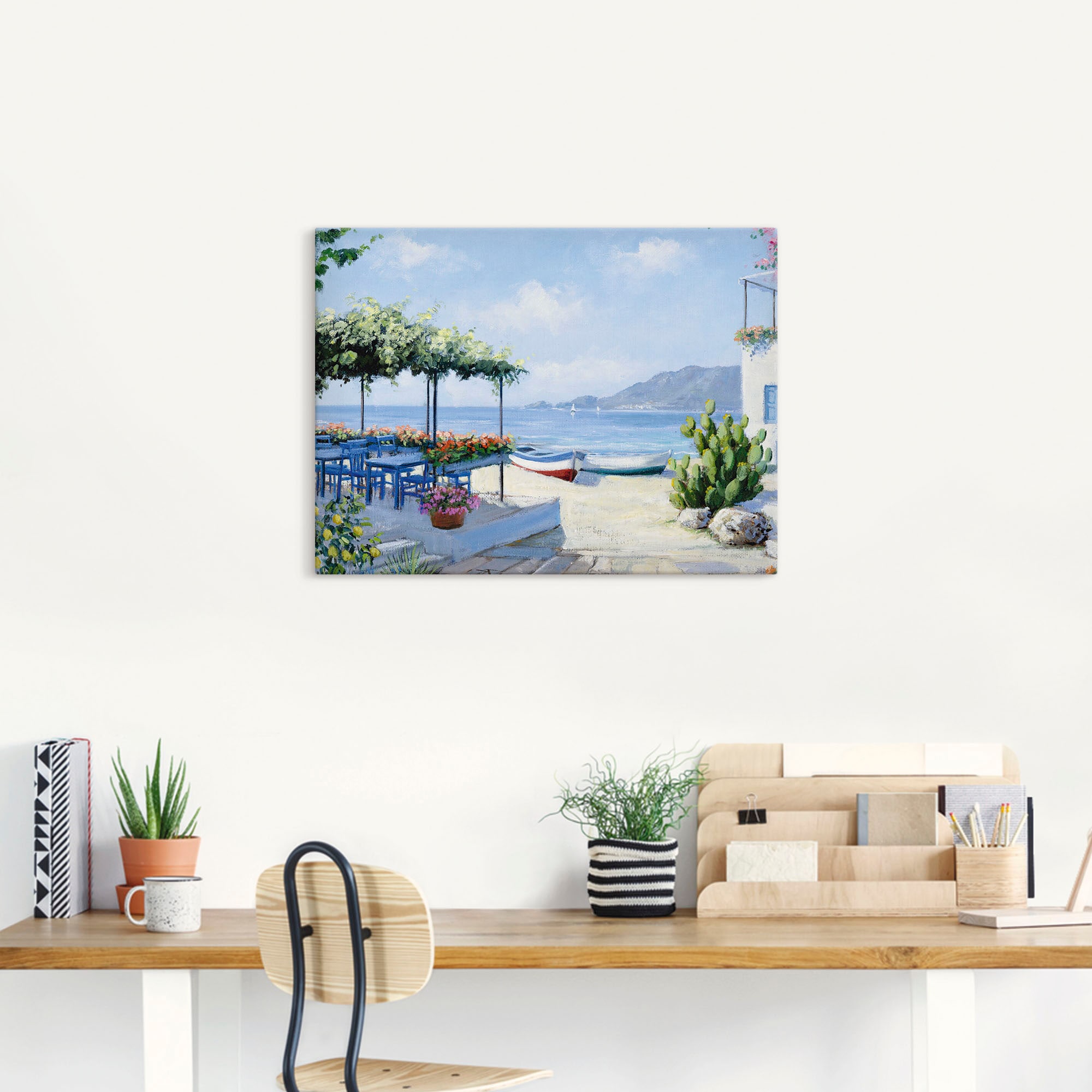 Artland Leinwandbild »Toller Meeresblick« Gewässer 1 Stk. tlg. auf Holzrahmen gespannt