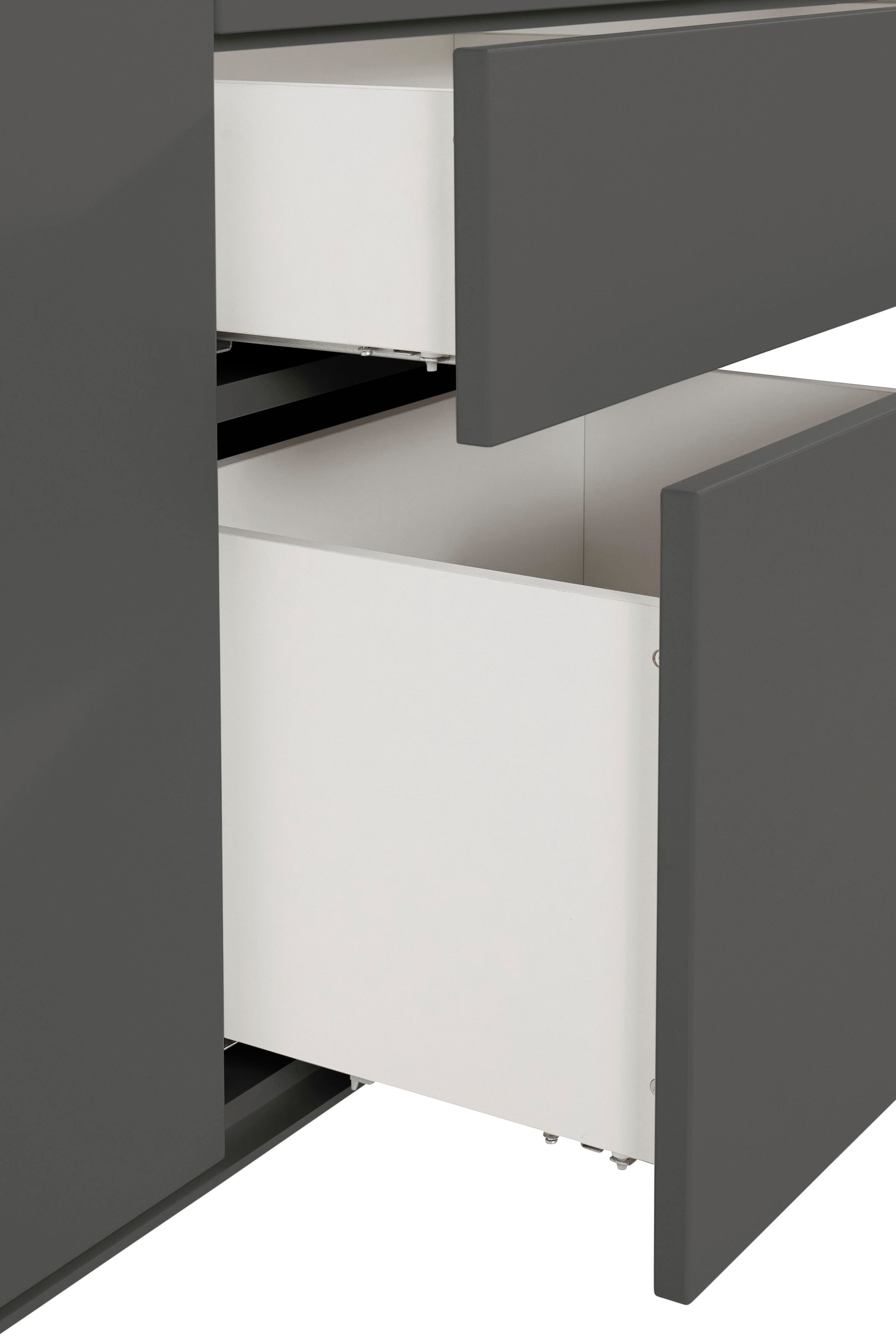 LeGer Home by Lena Gercke Sideboard »Essentials«, (2 St.), Breite: 279cm, MDF lackiert, Push-to-open-Funktion