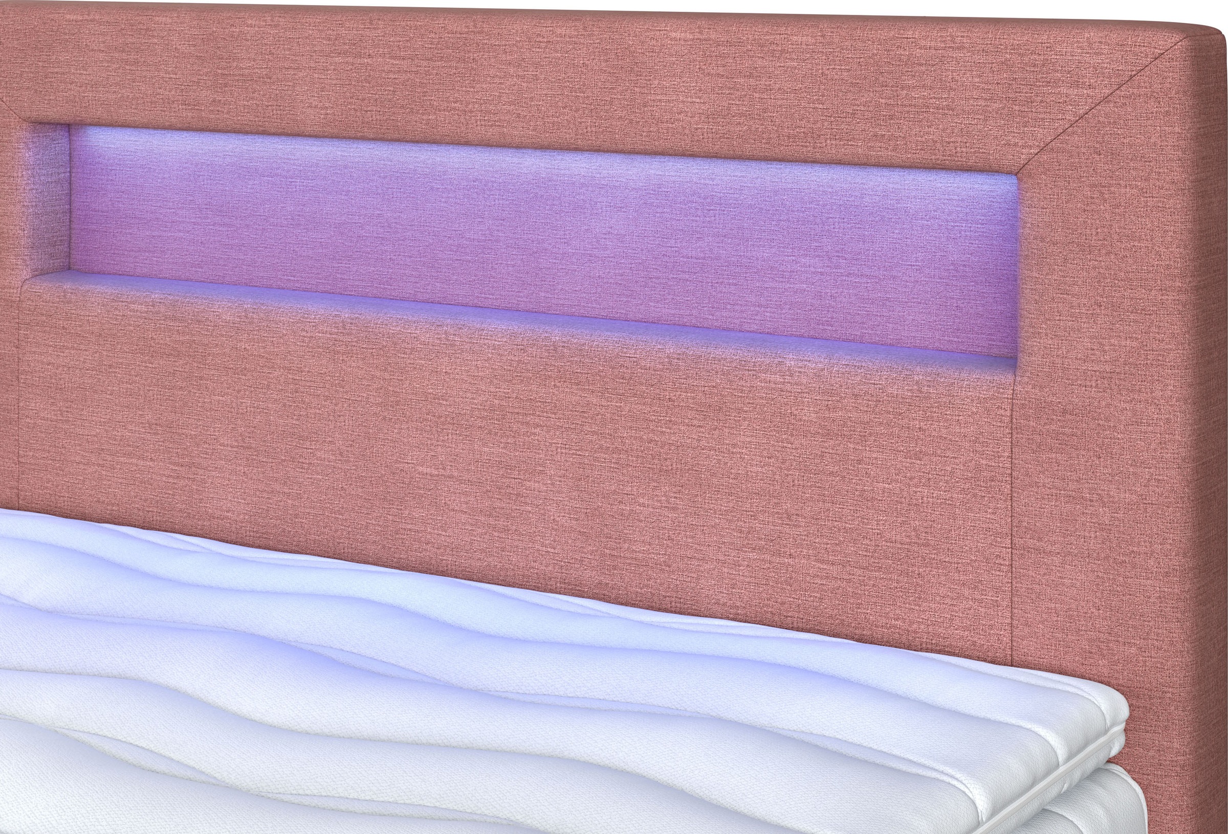 COTTA Boxbett »Kelly«, Bequemes Boxspringbett mit LED-Licht