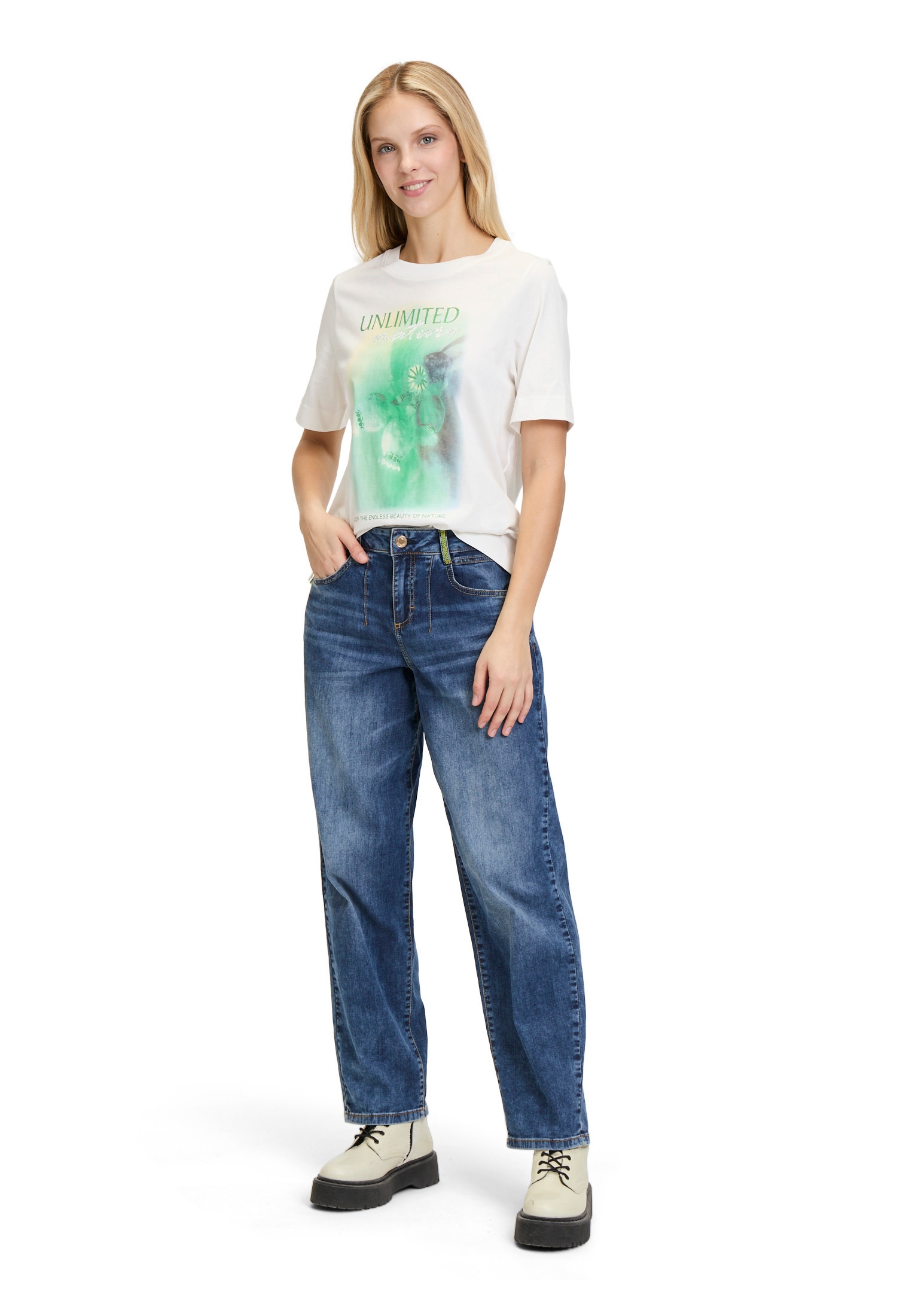 Cartoon T-Shirt »Printshirt mit Rundhalsausschnitt«