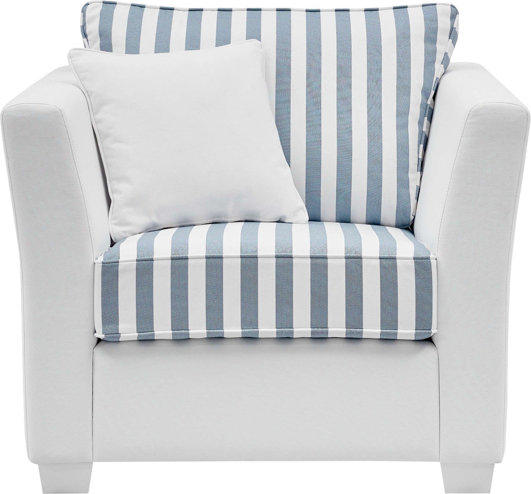 Home affaire Sessel mit Weiß lackiert »CALIFORNIA«, maritimer Landhausstil, auf kaufen Raten Sessel Holzfüßen
