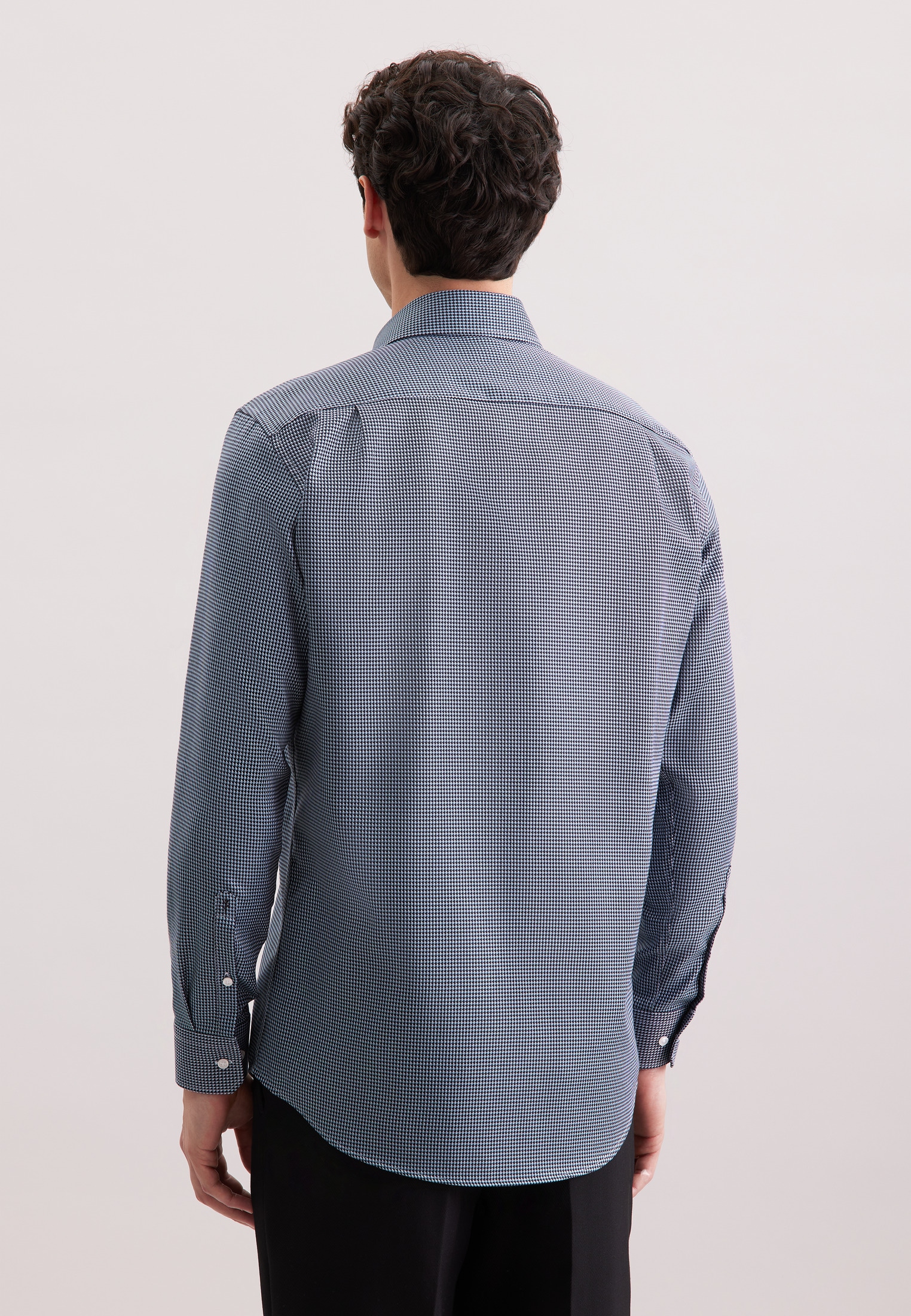 seidensticker Businesshemd »Schwarze Rose« Regular 1/1 Kentkragen Pepita