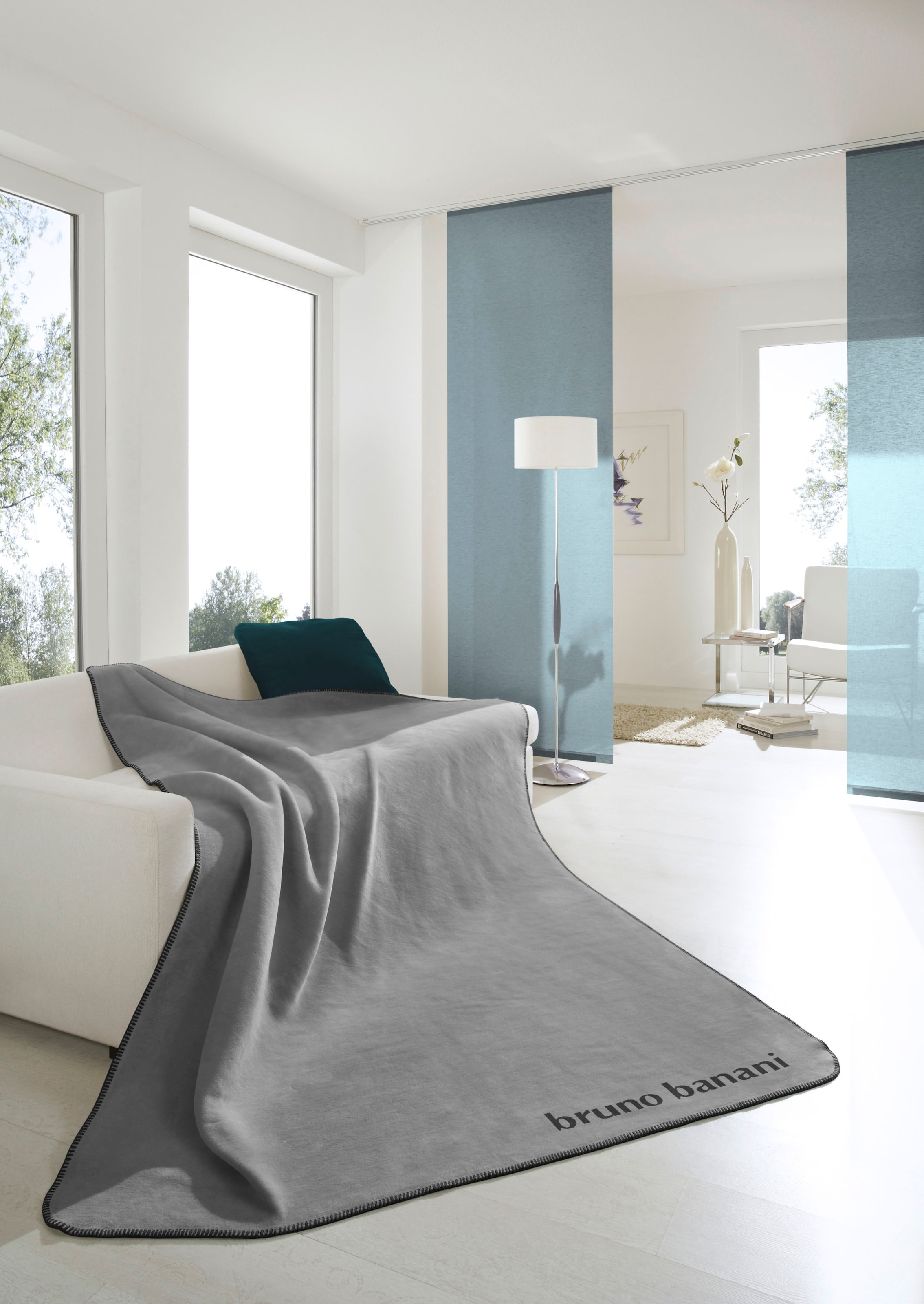 Bruno Banani Wohndecke »Bruno Banani«, mit modernem Zierstich