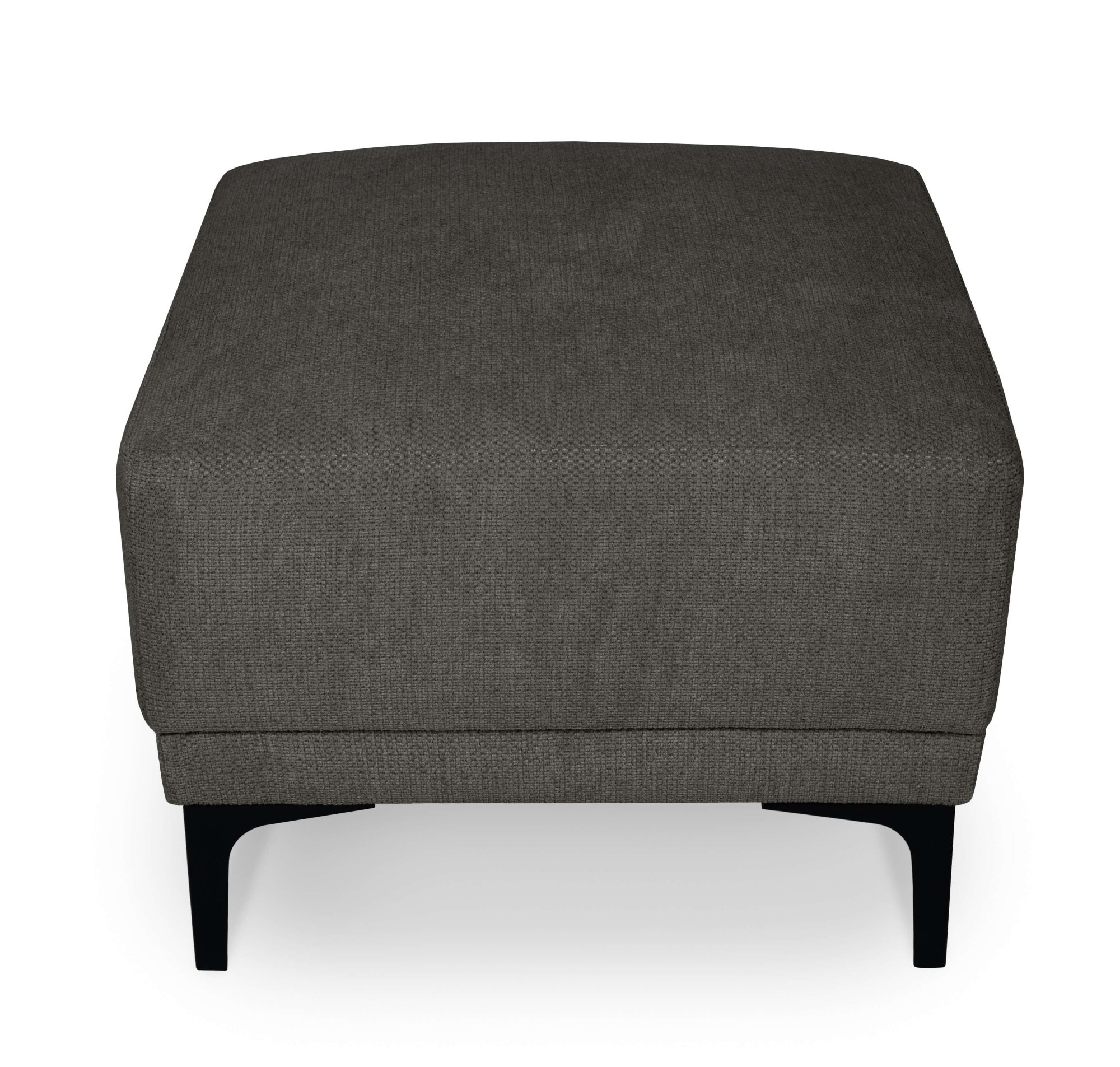 OTTO home Polsterhocker »Xander« 1 Stk. tlg. Breite 58 cm, Soft-Touch Chenille, schwarze Metallfüße