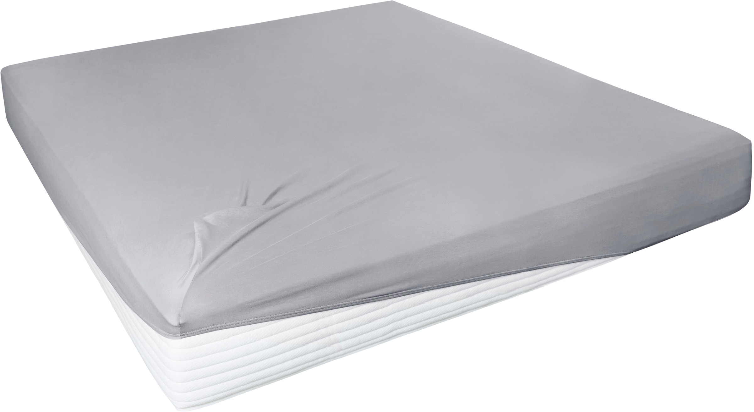 Primera Spannbettlaken "Elasthan-Feinjersey" PREMIUM, aus 95% gekämmter Baumwolle und 5% Elasthan, bis 28 cm Höhe