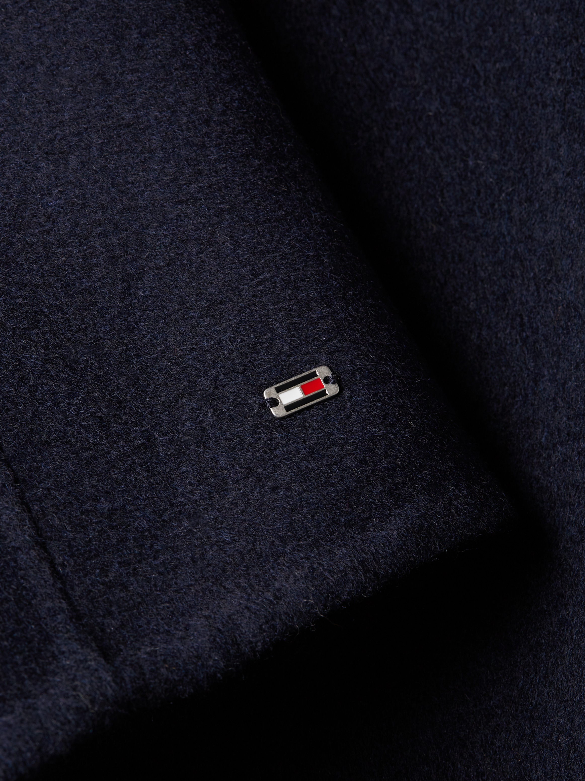 Tommy Hilfiger Outdoorjacke »DF WOOL BLEND FUNNEL JACKET«, mit hochschließendem Kragen